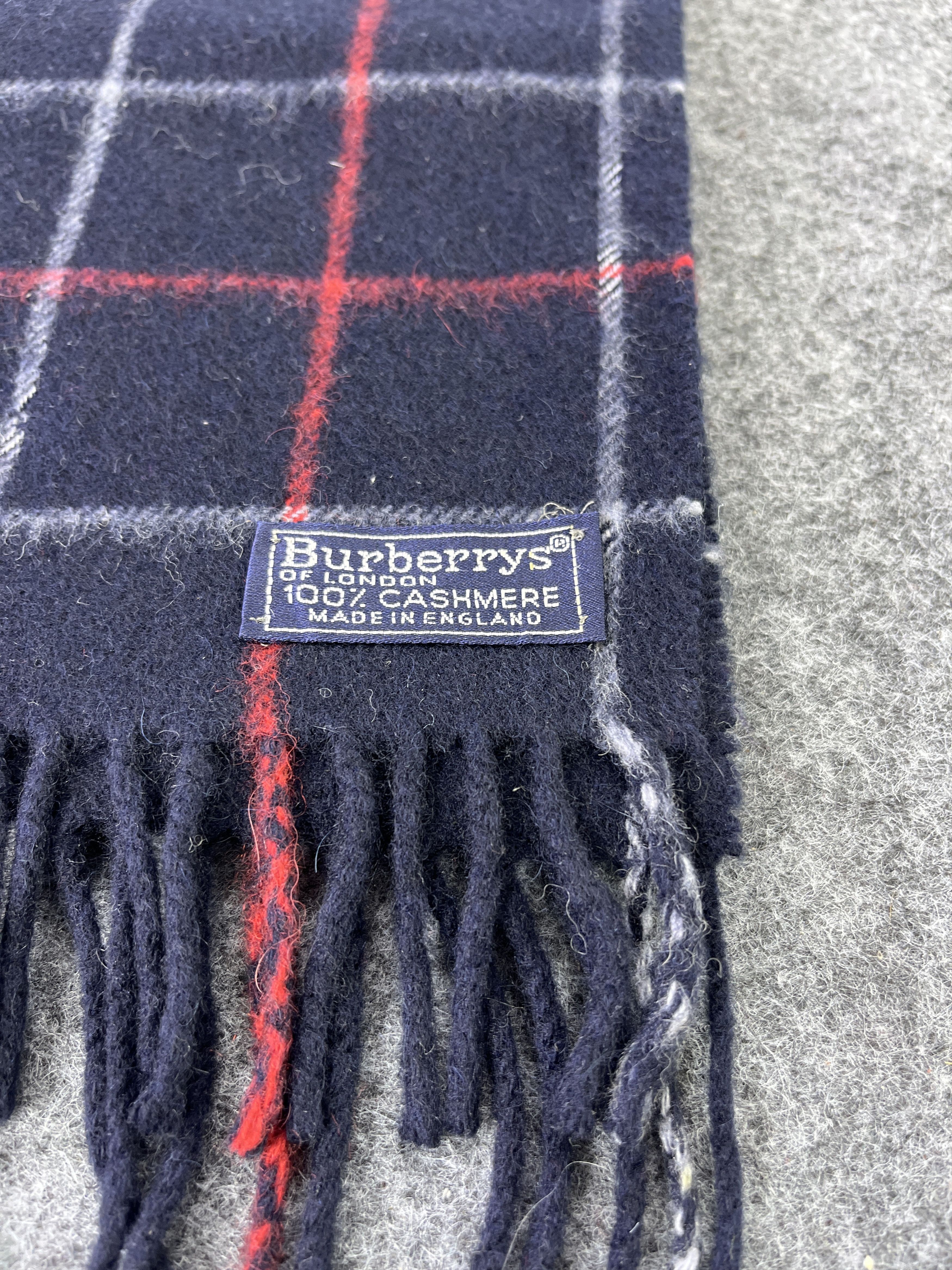 Burberry BURBERRY CASHMERE CHECK SCARVES / MUFFLER / NECKWEAR T019 Size ONE SIZE - 8 Thumbnail