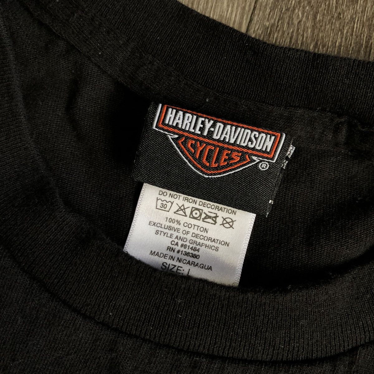Harley Davidson Vintage Harley Davidson Skull Bayside Graphic Logo Tee Shirt Size US L / EU 52-54 / 3 - 6 Thumbnail