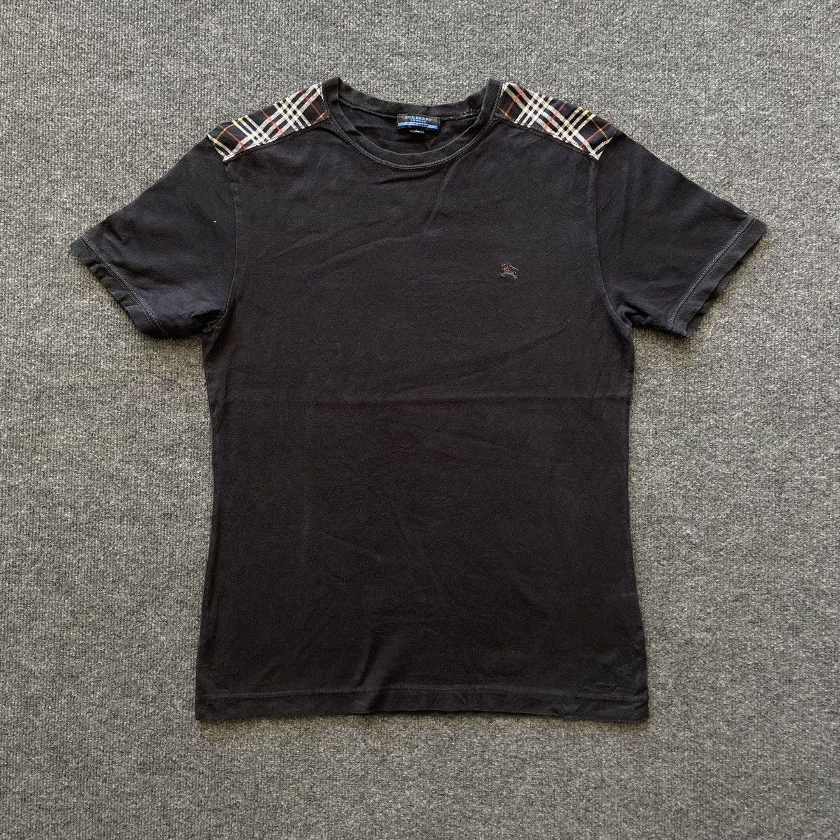Burberry × Vintage Burberry Nova Check Shoulder Design Tshirt Size US M / EU 48-50 / 2 - 3 Thumbnail