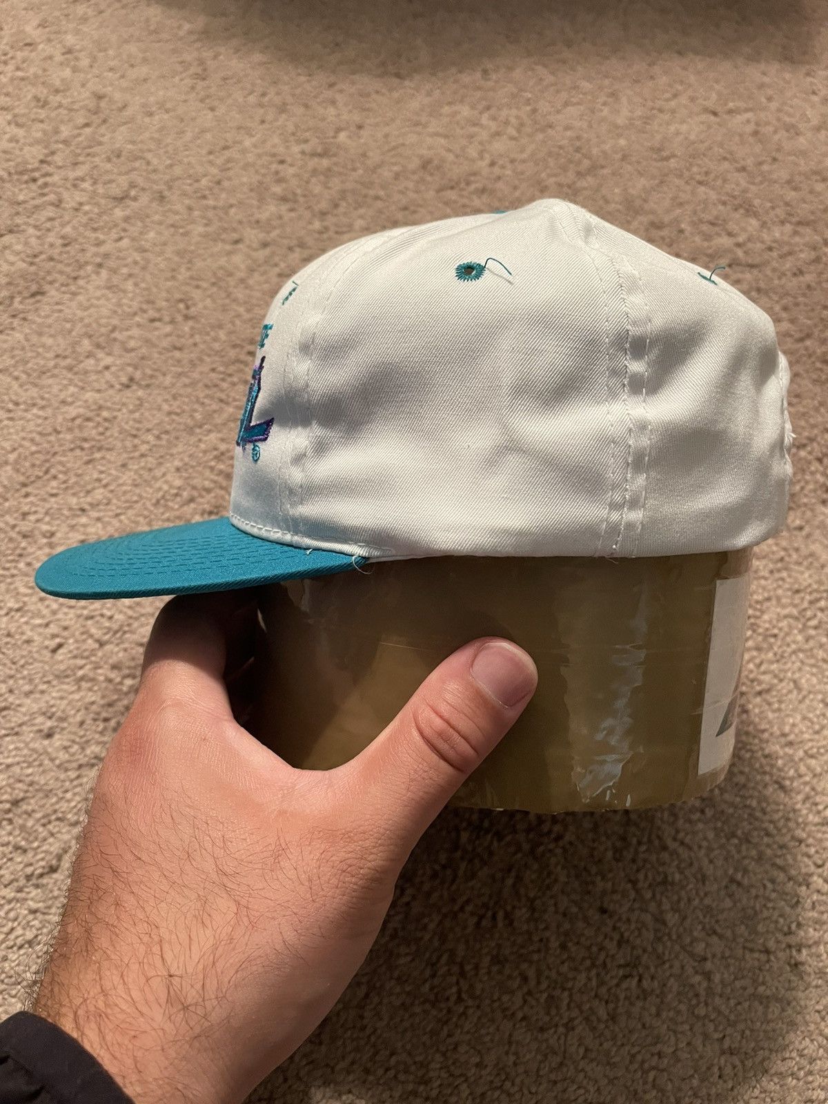NBA × Sports Specialties × Vintage 90s Sports Specialties Charlotte Hornets Script Snapback Size ONE SIZE - 5 Thumbnail