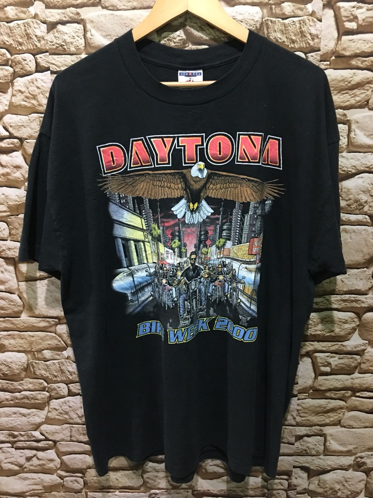 Harley Davidson Vintage 3D Emblem Design Harley Davidson Daytona bike Shirt Size US XL / EU 56 / 4 - 1 Thumbnail