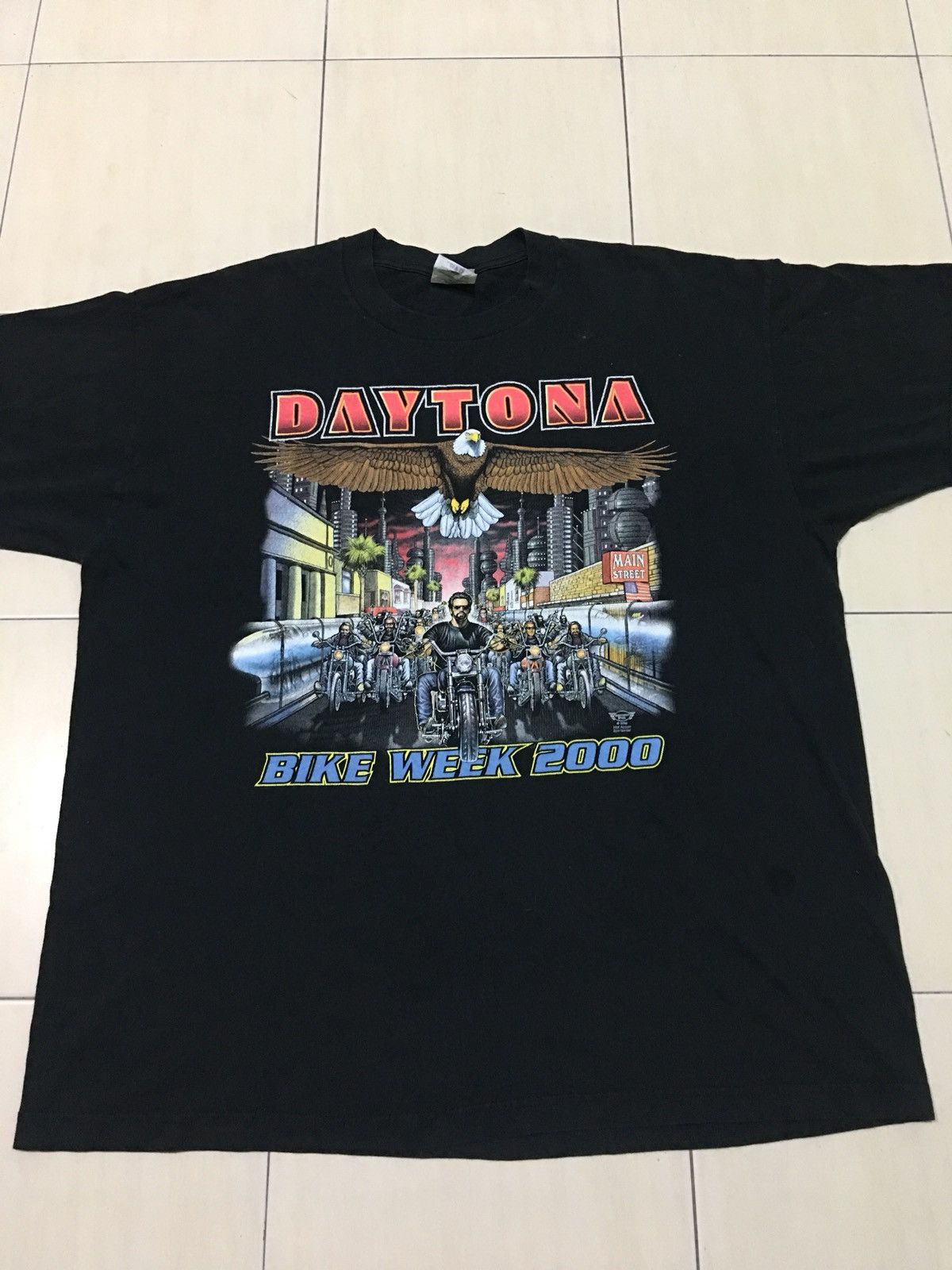 Harley Davidson Vintage 3D Emblem Design Harley Davidson Daytona bike Shirt Size US XL / EU 56 / 4 - 6 Thumbnail