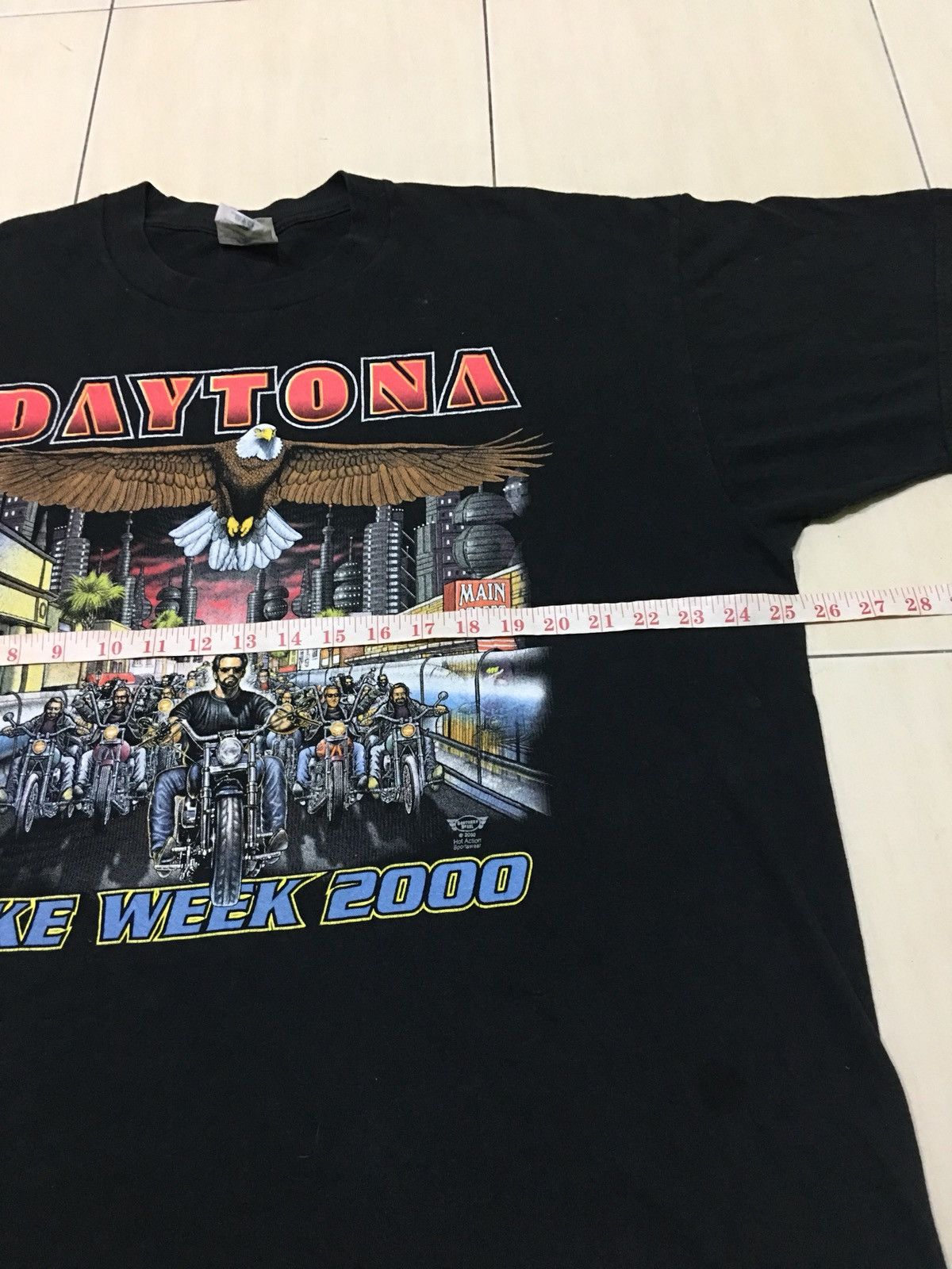 Harley Davidson Vintage 3D Emblem Design Harley Davidson Daytona bike Shirt Size US XL / EU 56 / 4 - 7 Thumbnail