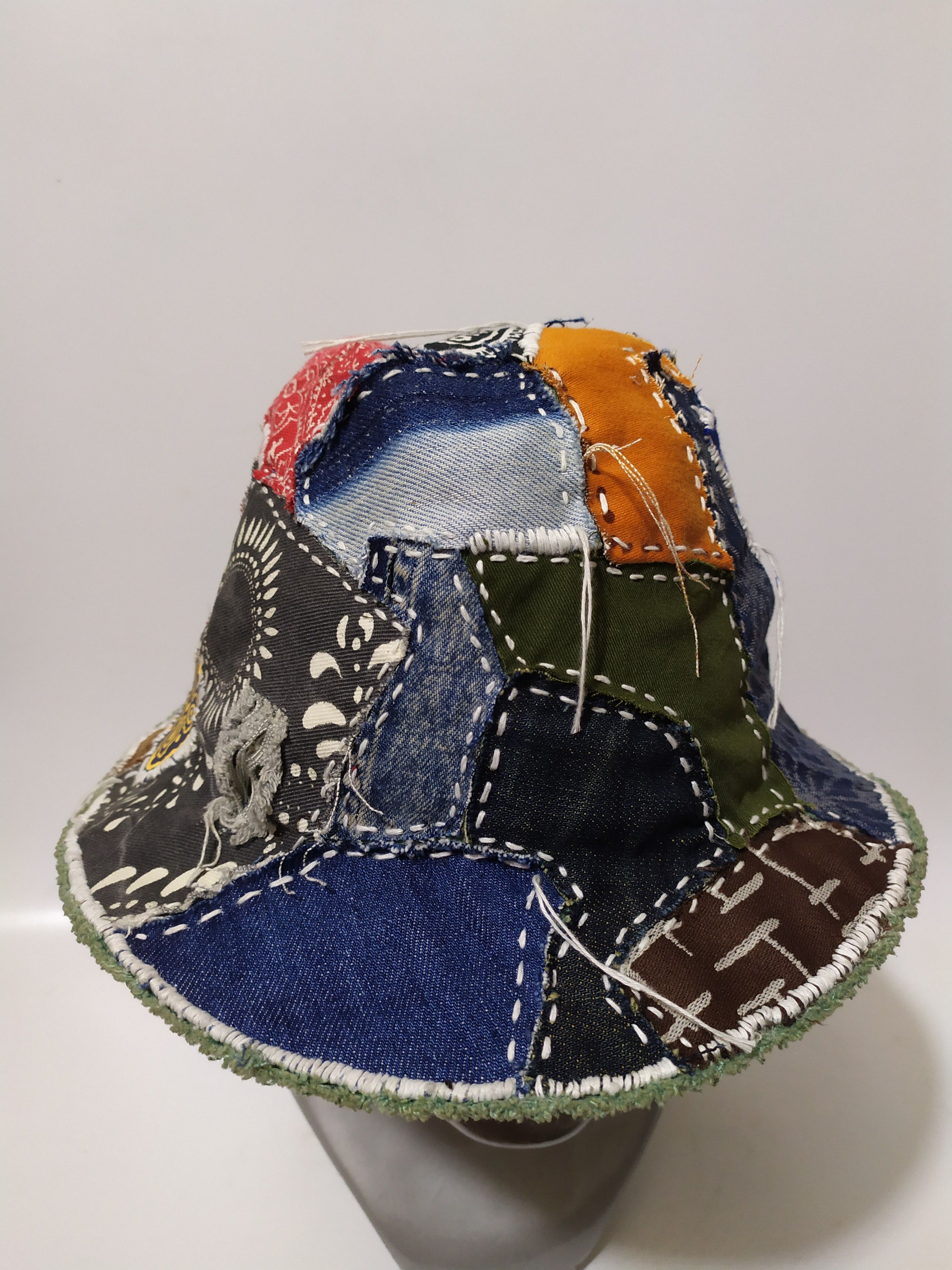 Other 🔥Custom Made Patchwork Bucket Hats Paisley Bandana Size ONE SIZE - 5 Thumbnail