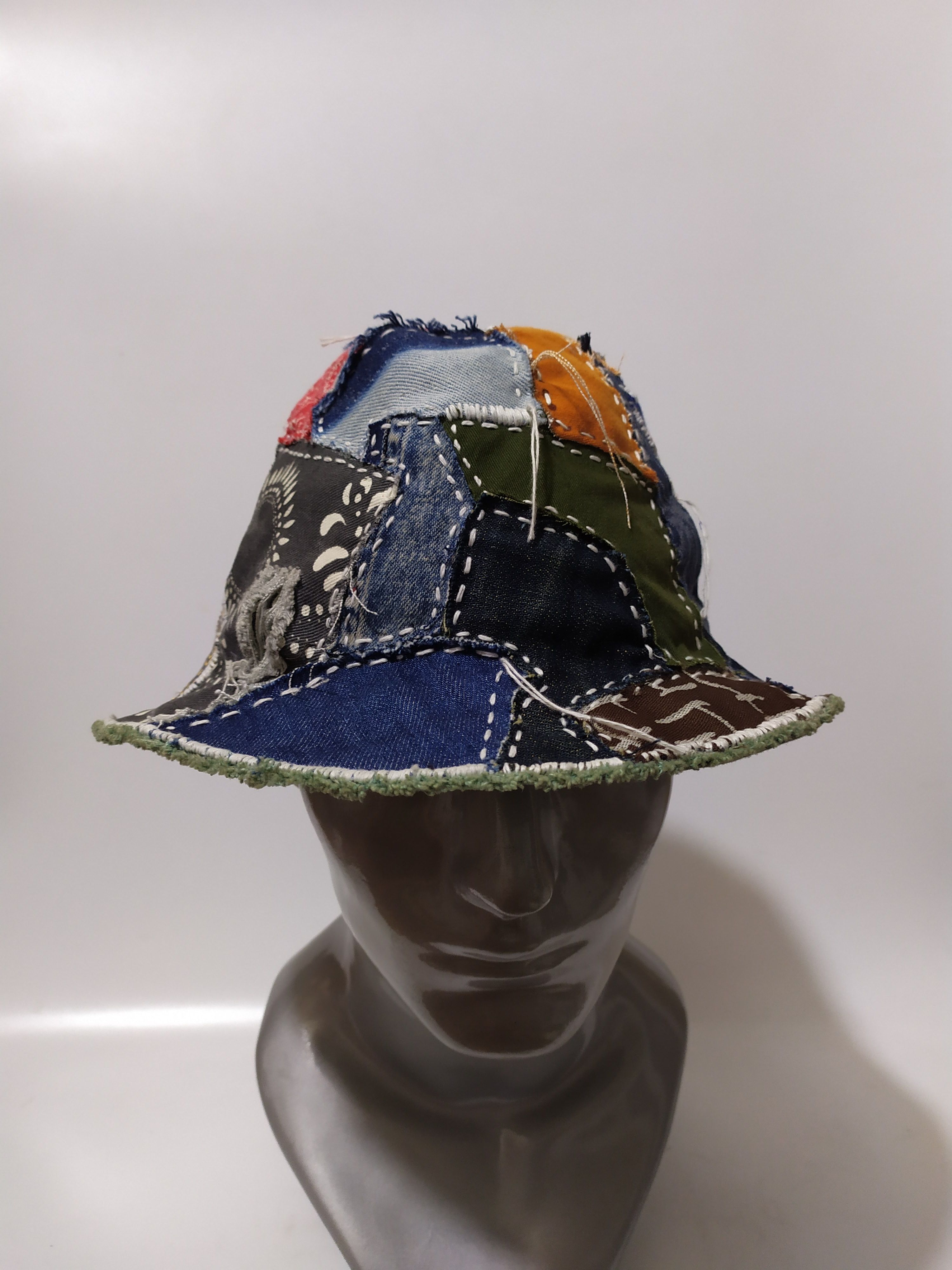 Other 🔥Custom Made Patchwork Bucket Hats Paisley Bandana Size ONE SIZE - 4 Thumbnail