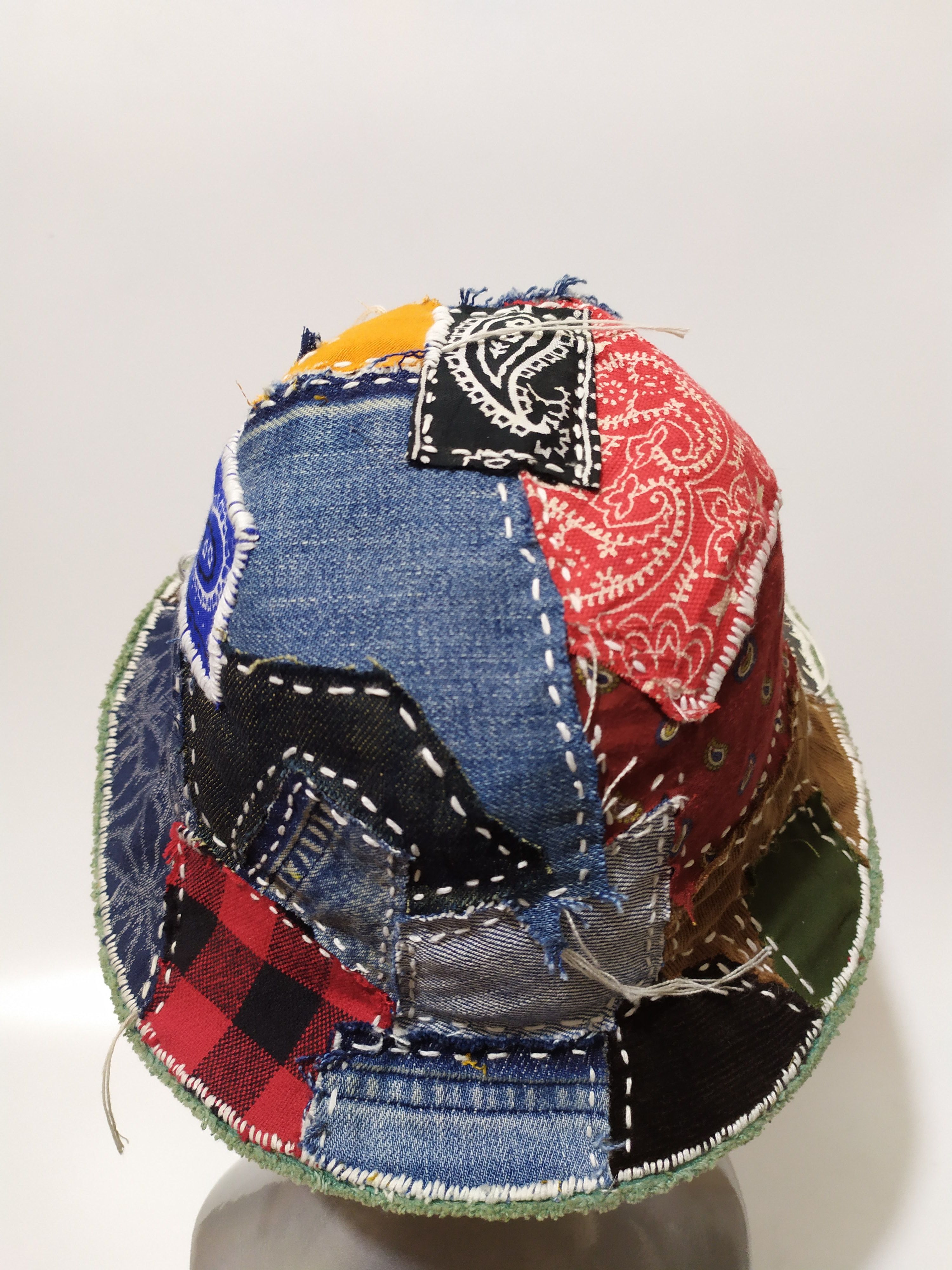 Other 🔥Custom Made Patchwork Bucket Hats Paisley Bandana Size ONE SIZE - 9 Thumbnail