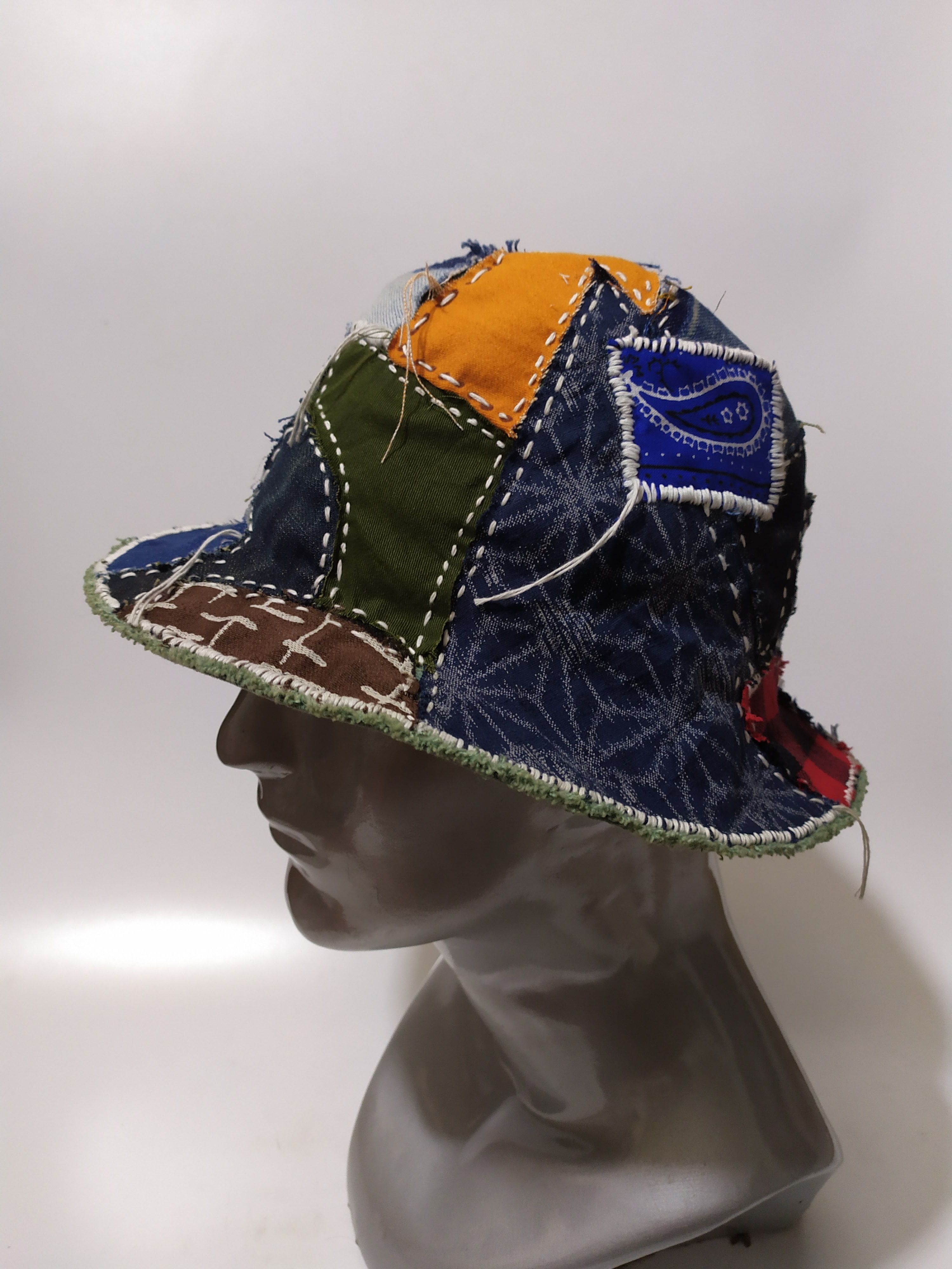 Other 🔥Custom Made Patchwork Bucket Hats Paisley Bandana Size ONE SIZE - 6 Thumbnail