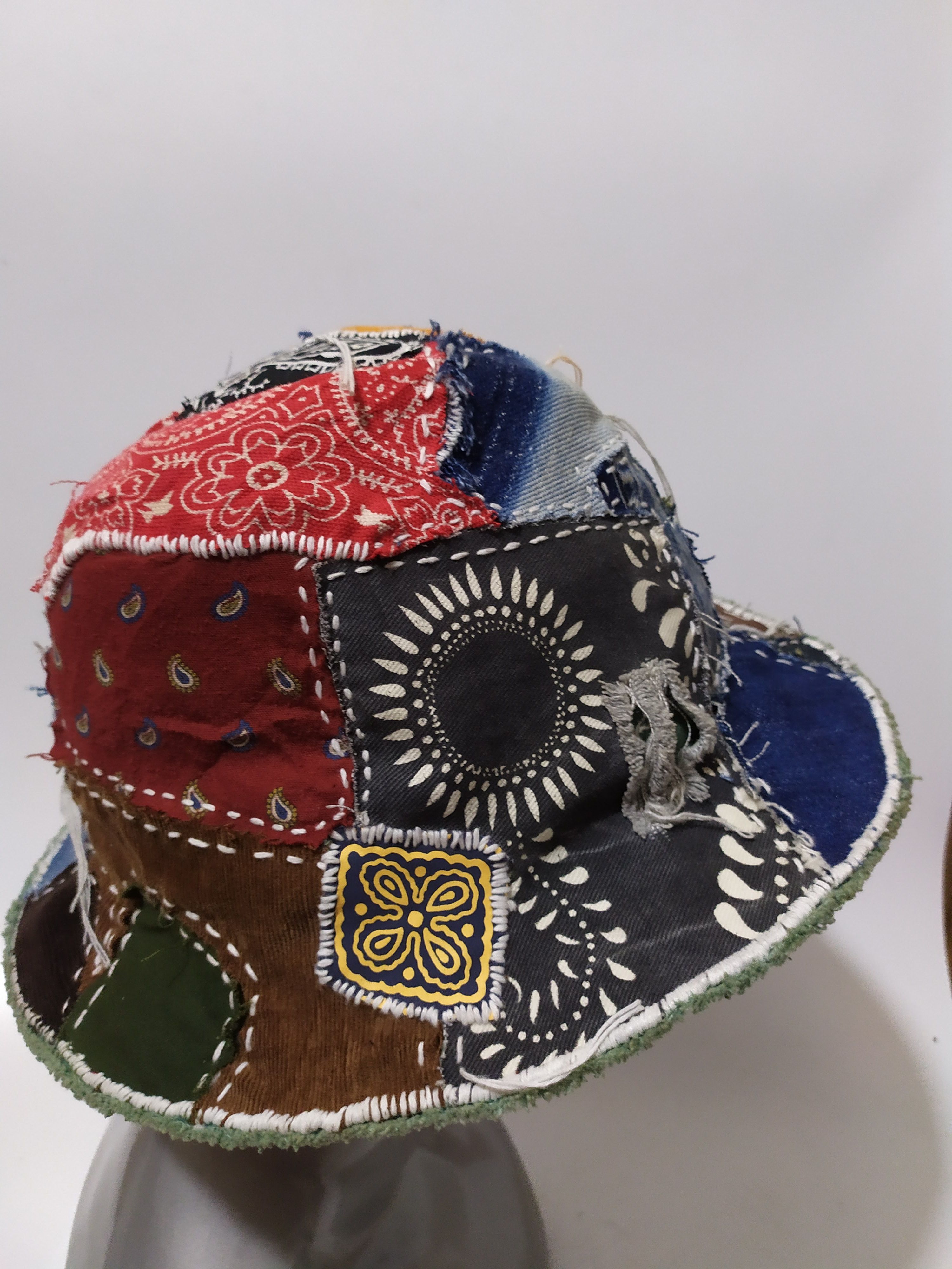 Other 🔥Custom Made Patchwork Bucket Hats Paisley Bandana Size ONE SIZE - 2 Thumbnail