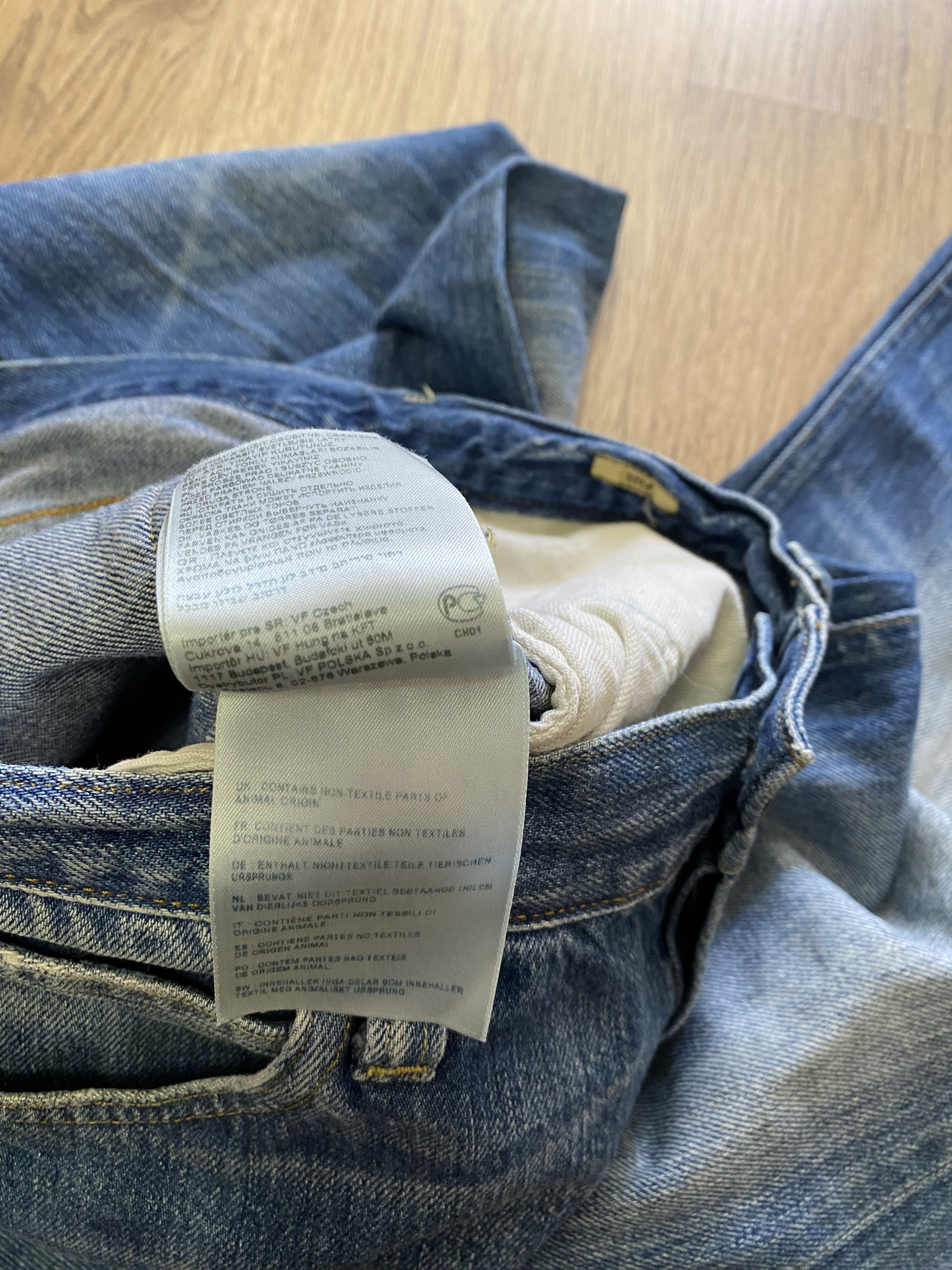 Lee Lee 101 S 13 Ounce Pure White Selvedge Line Denim Lot 81 Size US 31 - 11 Thumbnail