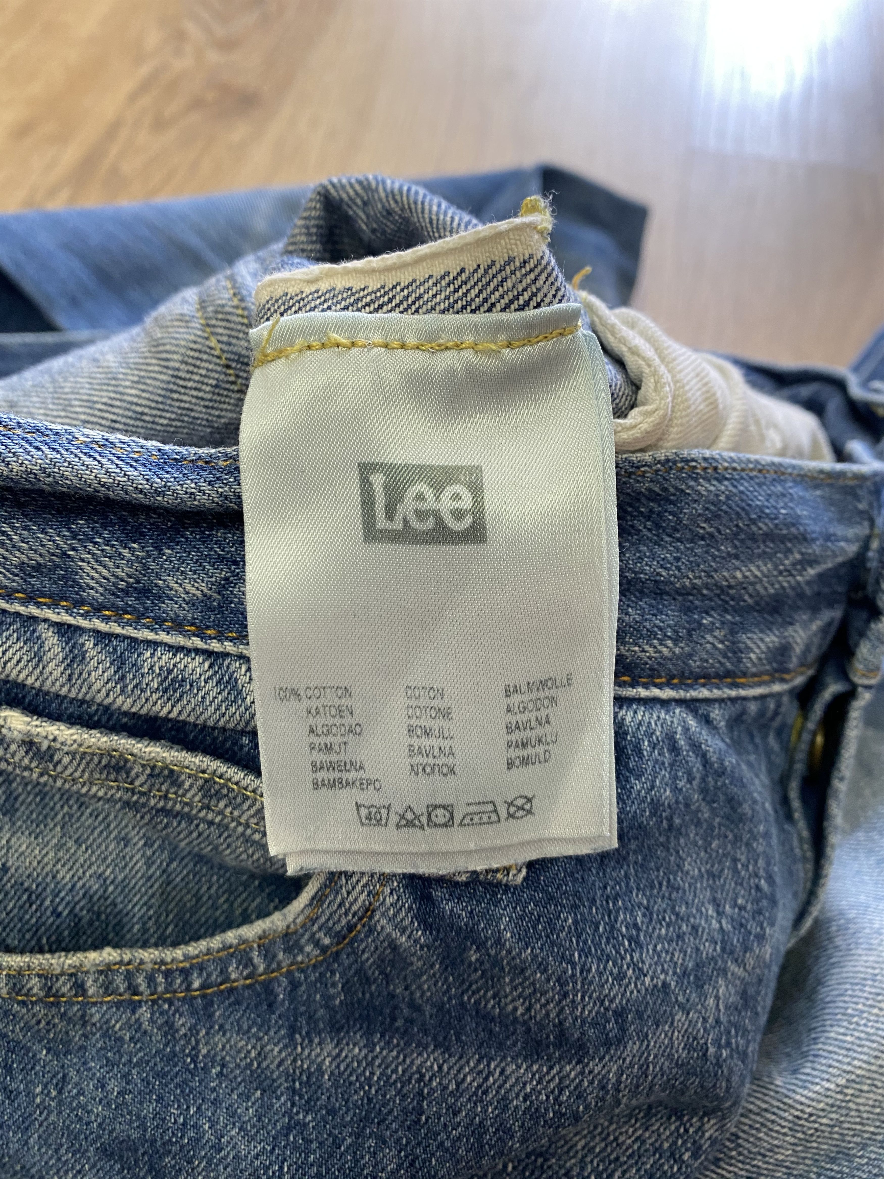 Lee Lee 101 S 13 Ounce Pure White Selvedge Line Denim Lot 81 Size US 31 - 9 Thumbnail