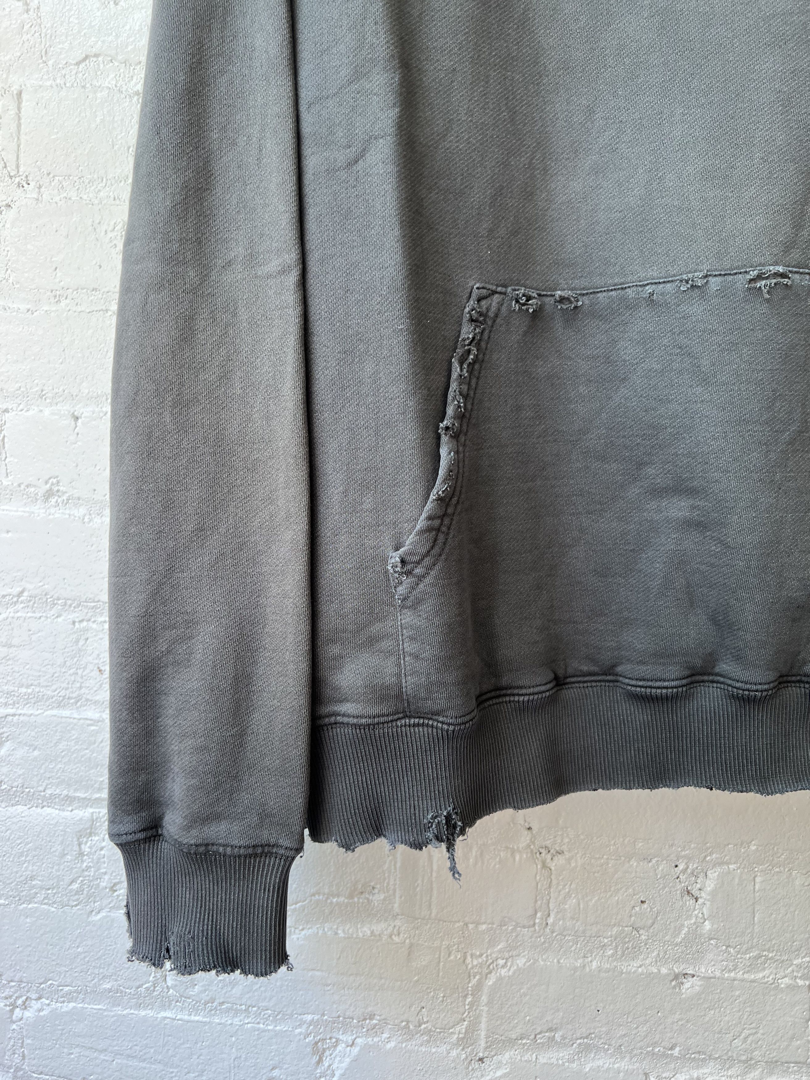 Vintage Thrashed Hoodie With Pins