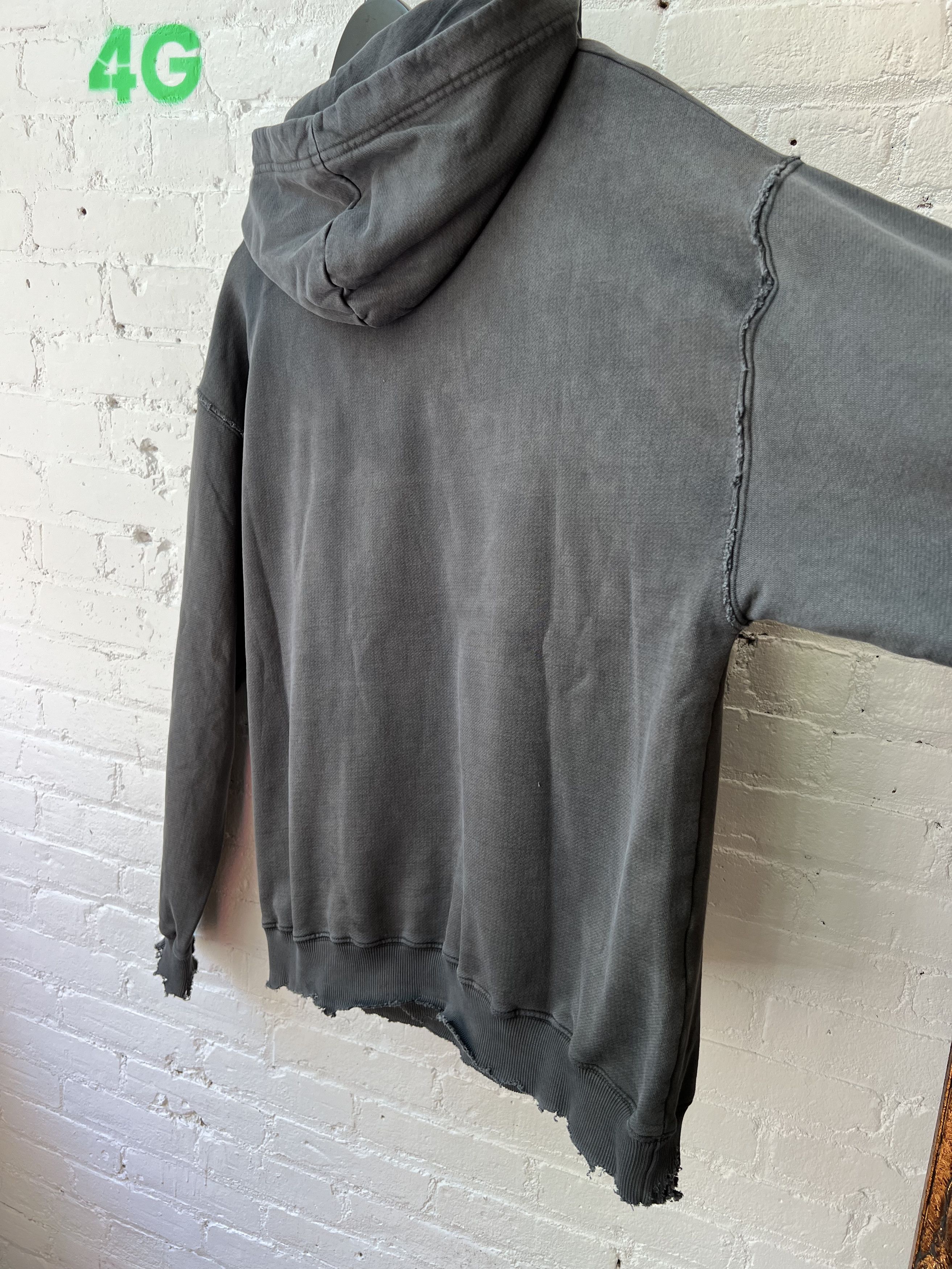 Vintage Thrashed Hoodie With Pins