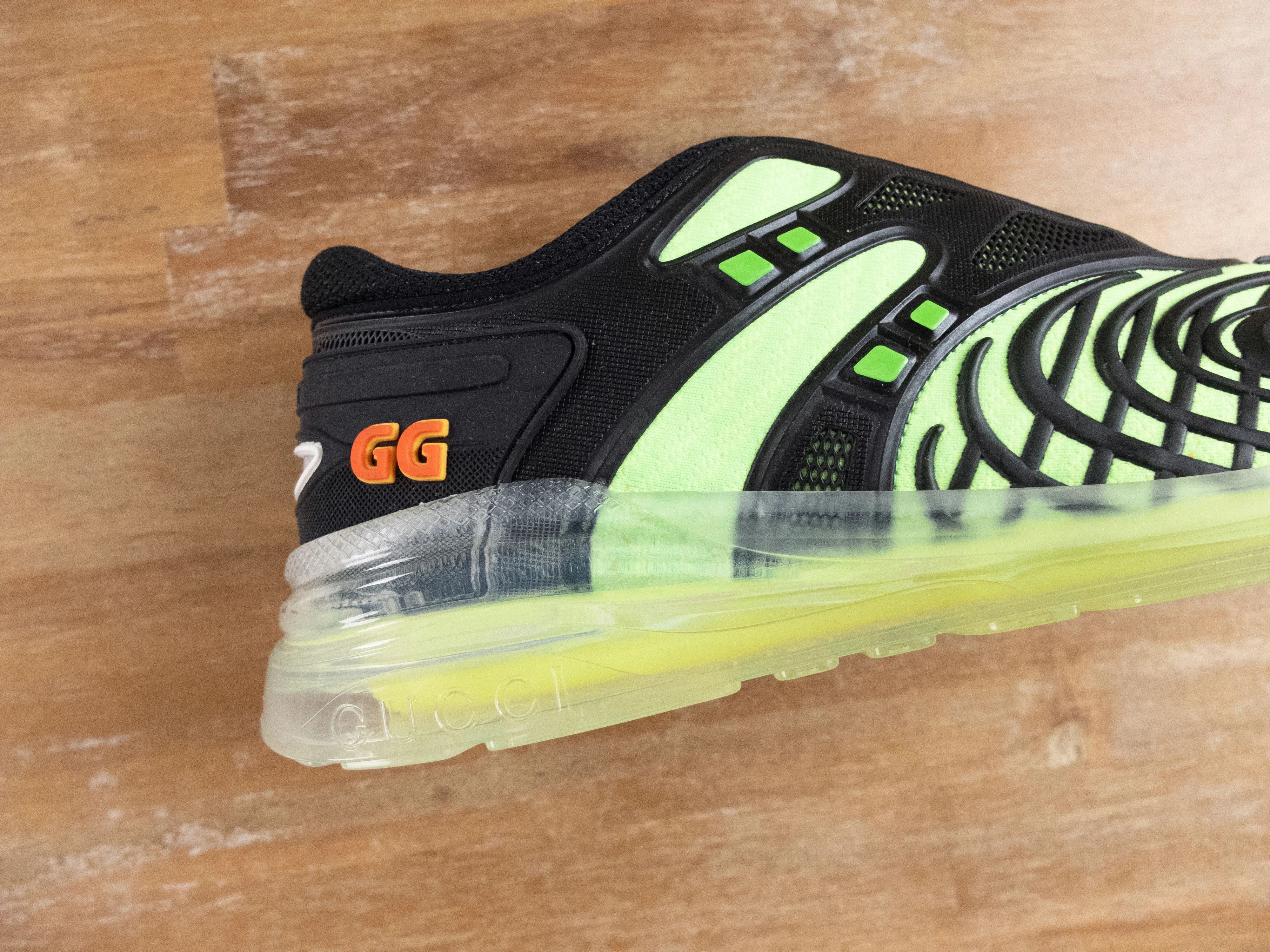 Gucci GUCCI Ultrapace R black green low sneakers 9.5 US / 9 UK Size US 9.5 / EU 42-43 - 6 Thumbnail