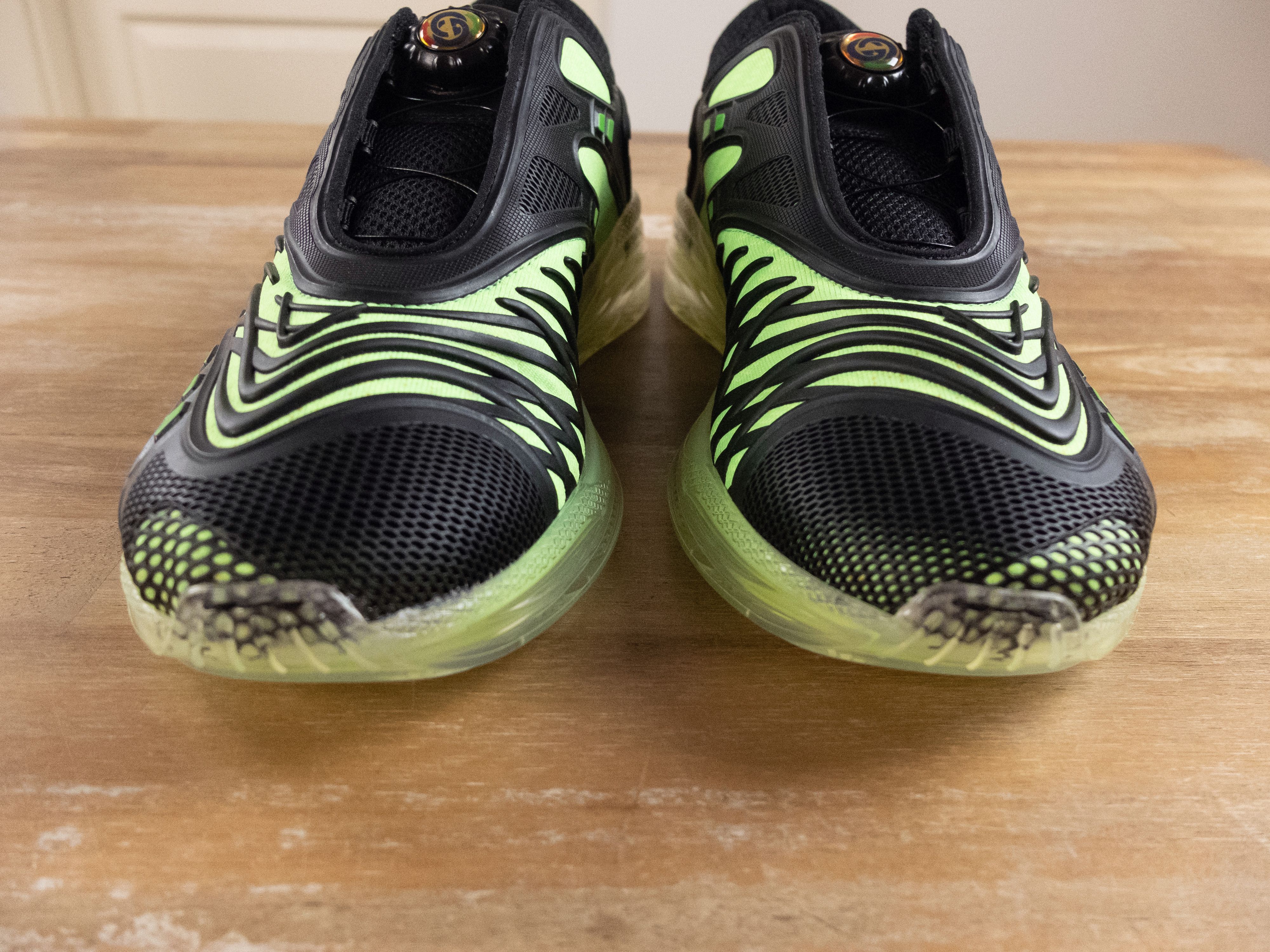 Gucci GUCCI Ultrapace R black green low sneakers 9.5 US / 9 UK Size US 9.5 / EU 42-43 - 4 Thumbnail