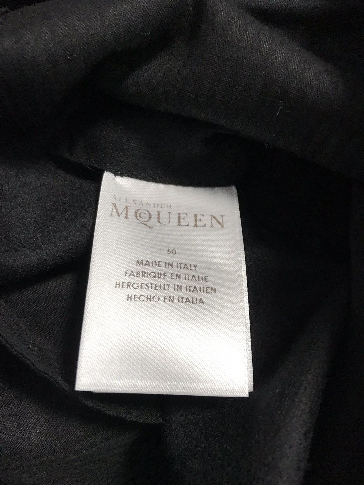 Alexander McQueen AW 2013 Wool Cashmere Black White Trousers Side Stripe Pants Size US 34 / EU 50 - 9 Thumbnail