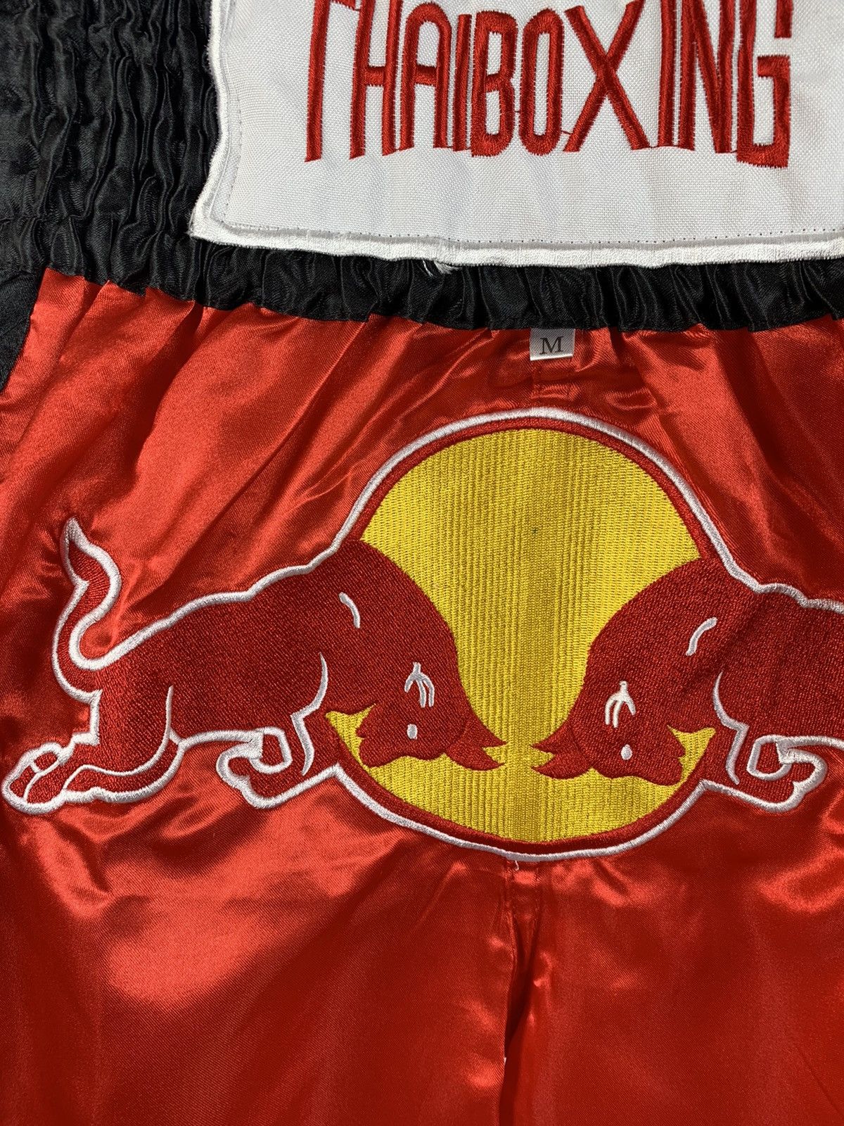 Japanese Brand Vintage Muay Thai Thaiboxing Red Bull Shorts Size US 32 / EU 48 - 4 Thumbnail