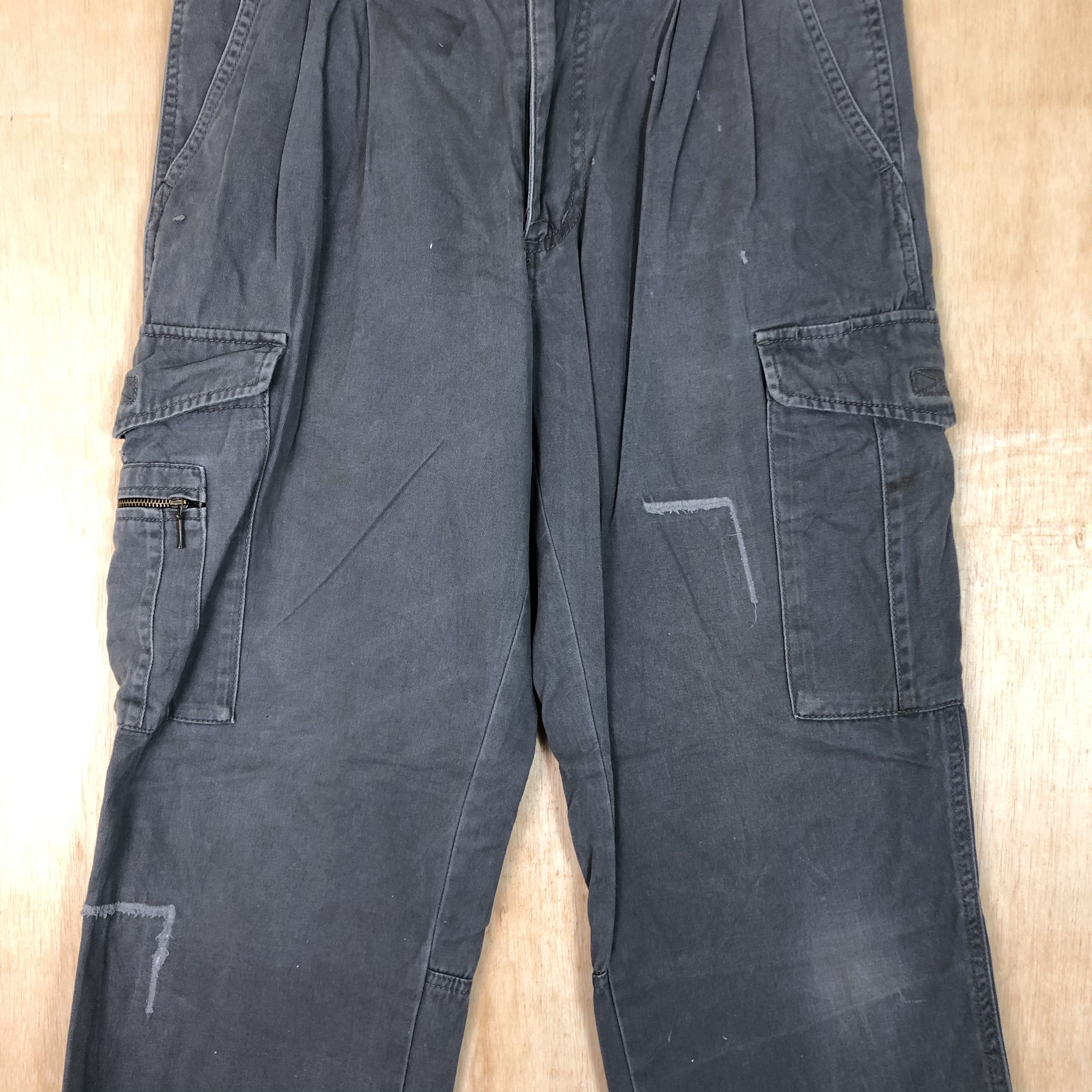 Japanese Brand × Vintage DLL Evolution Grey Multipcket tactical Cargo Pants #c064 Size US 26 / EU 42 - 4 Thumbnail