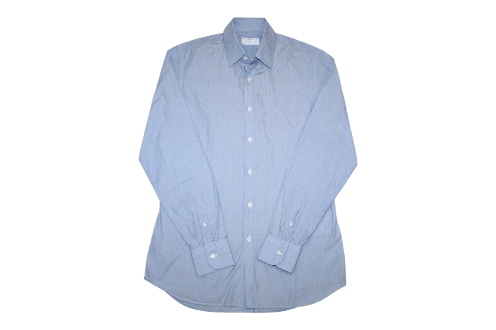 Prada Prada Milano Luxury Classic Essential Striped Dress Shirt Size US M / EU 48-50 / 2 - 1 Thumbnail