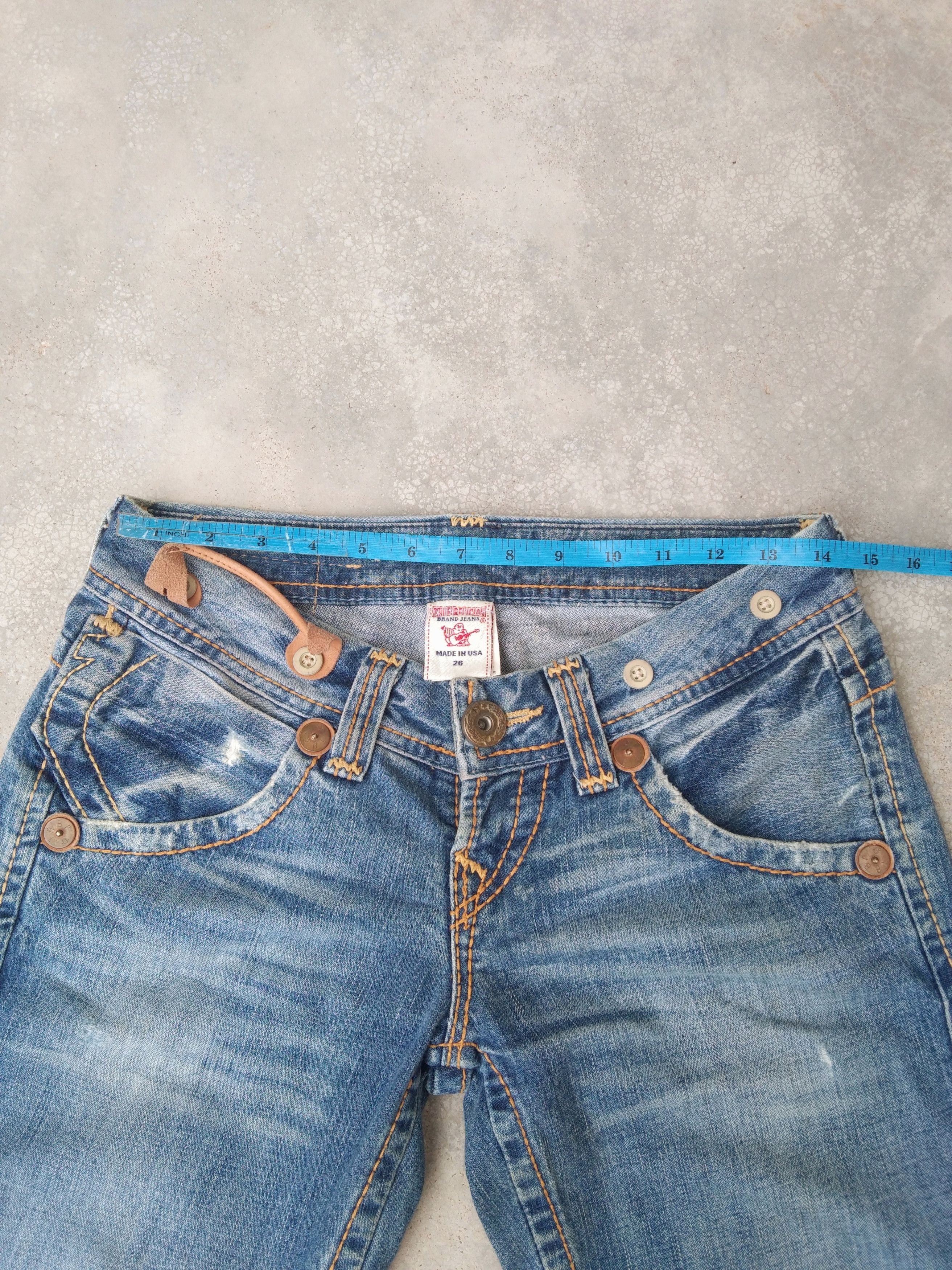 Japanese Brand Vintage True Religion Made In USA Flared Jeans 28x30 Size US 28 / EU 44 - 5 Thumbnail