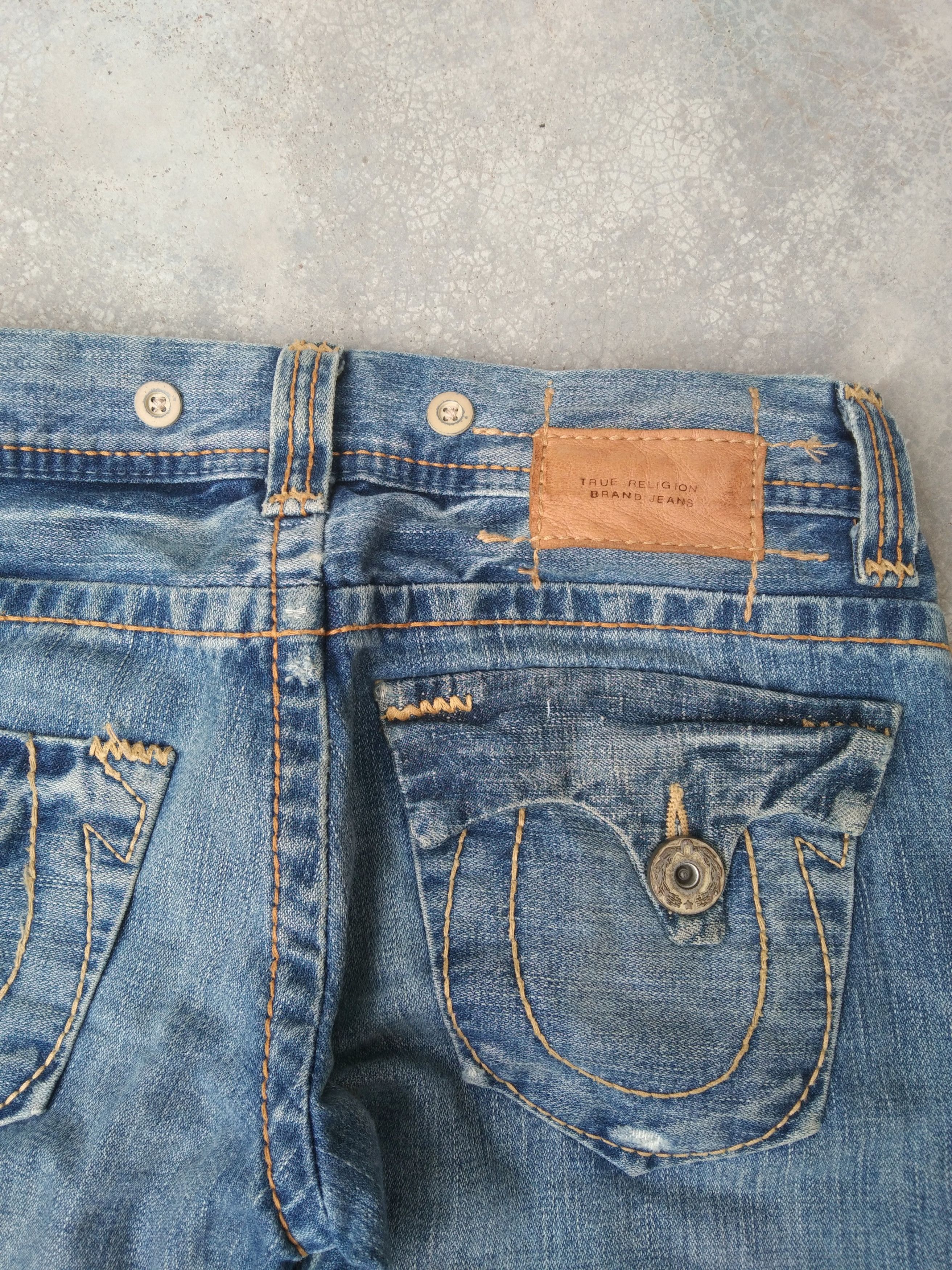 Japanese Brand Vintage True Religion Made In USA Flared Jeans 28x30 Size US 28 / EU 44 - 4 Thumbnail