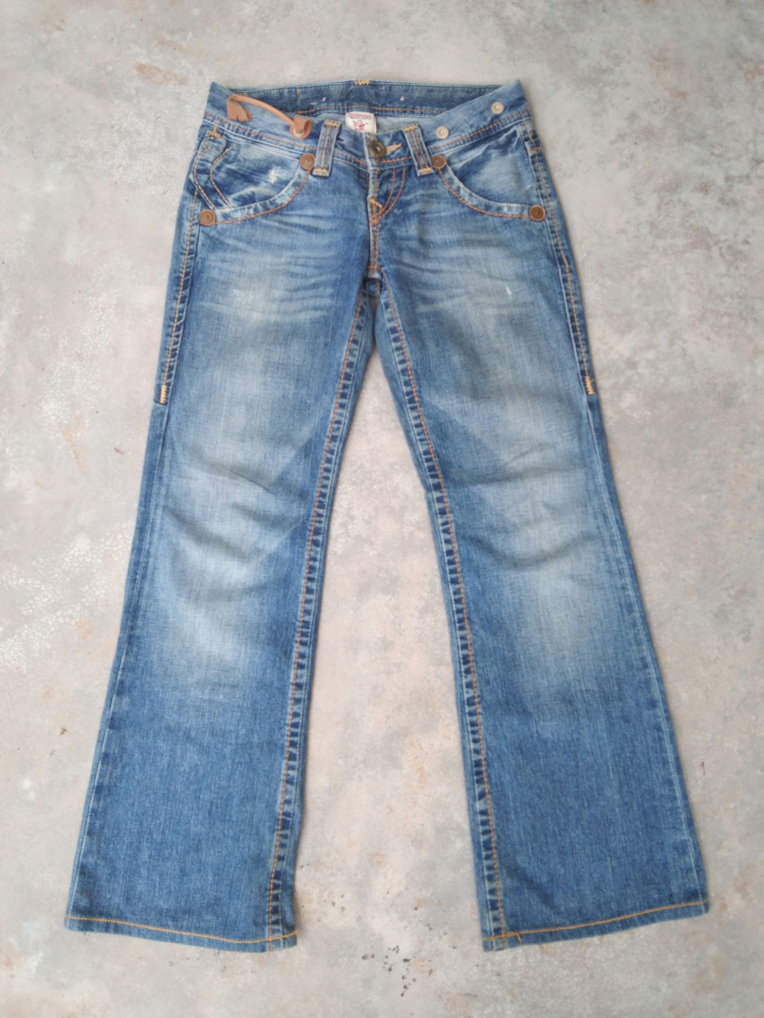Japanese Brand Vintage True Religion Made In USA Flared Jeans 28x30 Size US 28 / EU 44 - 1 Thumbnail