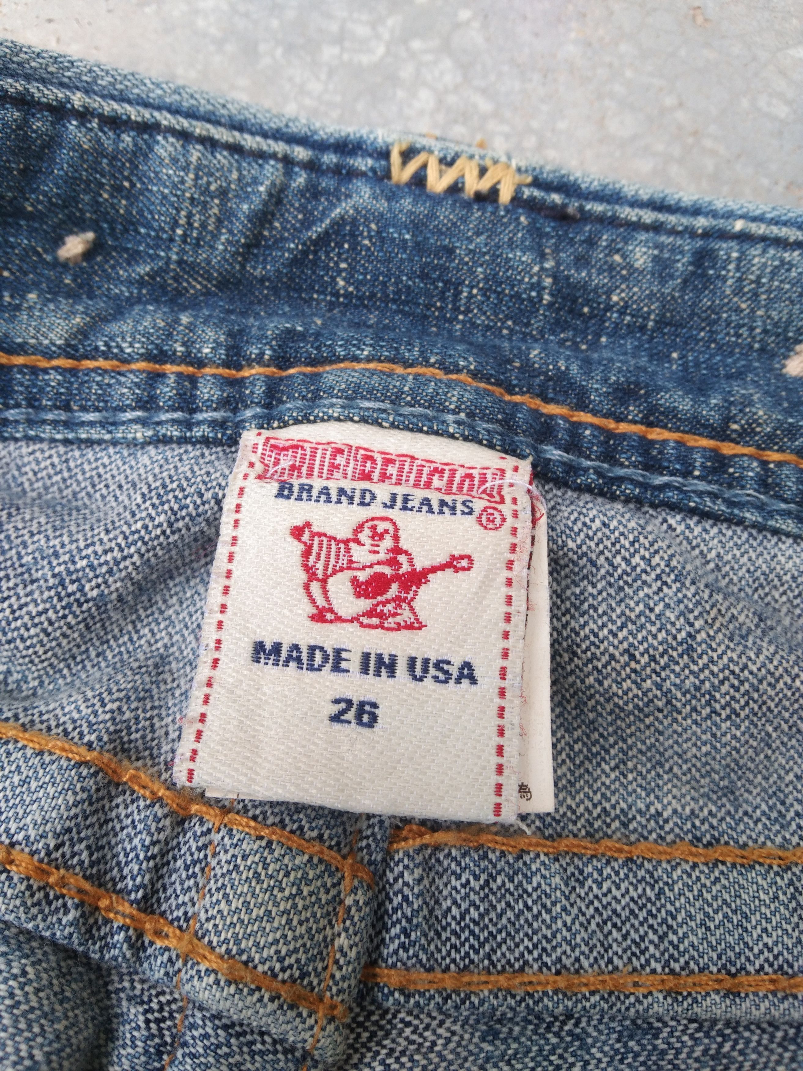 Japanese Brand Vintage True Religion Made In USA Flared Jeans 28x30 Size US 28 / EU 44 - 6 Thumbnail