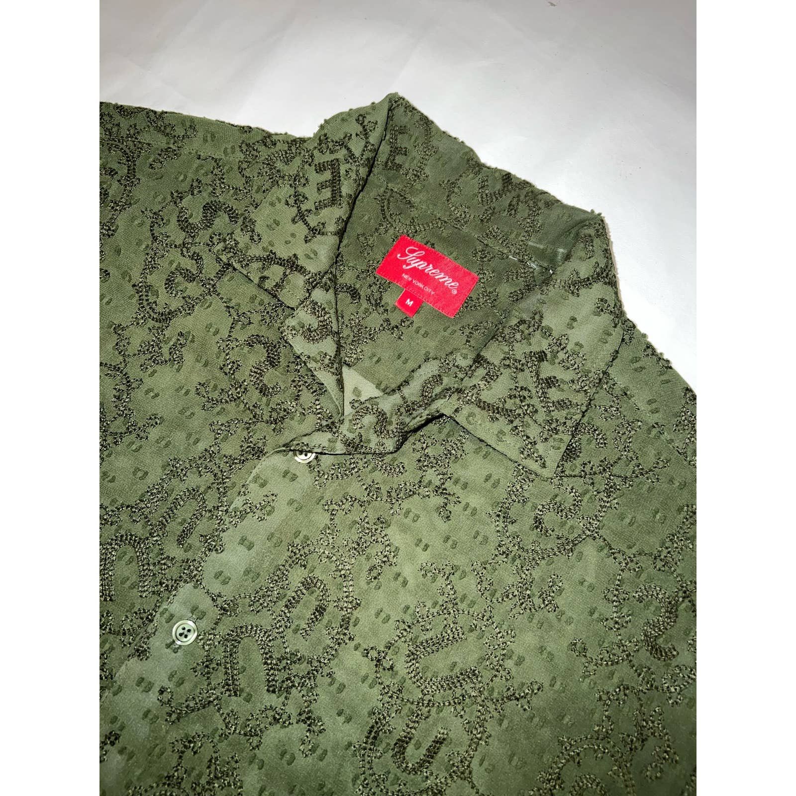 Supreme Supreme Chainstitch Chiffon Shirt Size US M / EU 48-50 / 2 - 2 Thumbnail