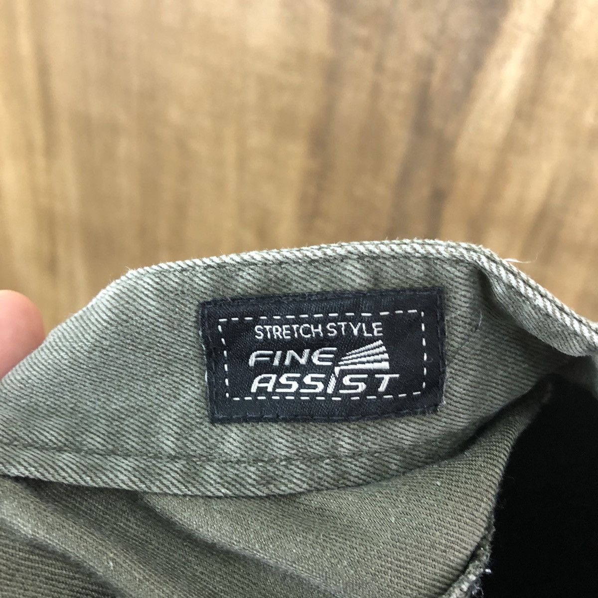 Fine Assist Green distressed faded Cargo pants #6249