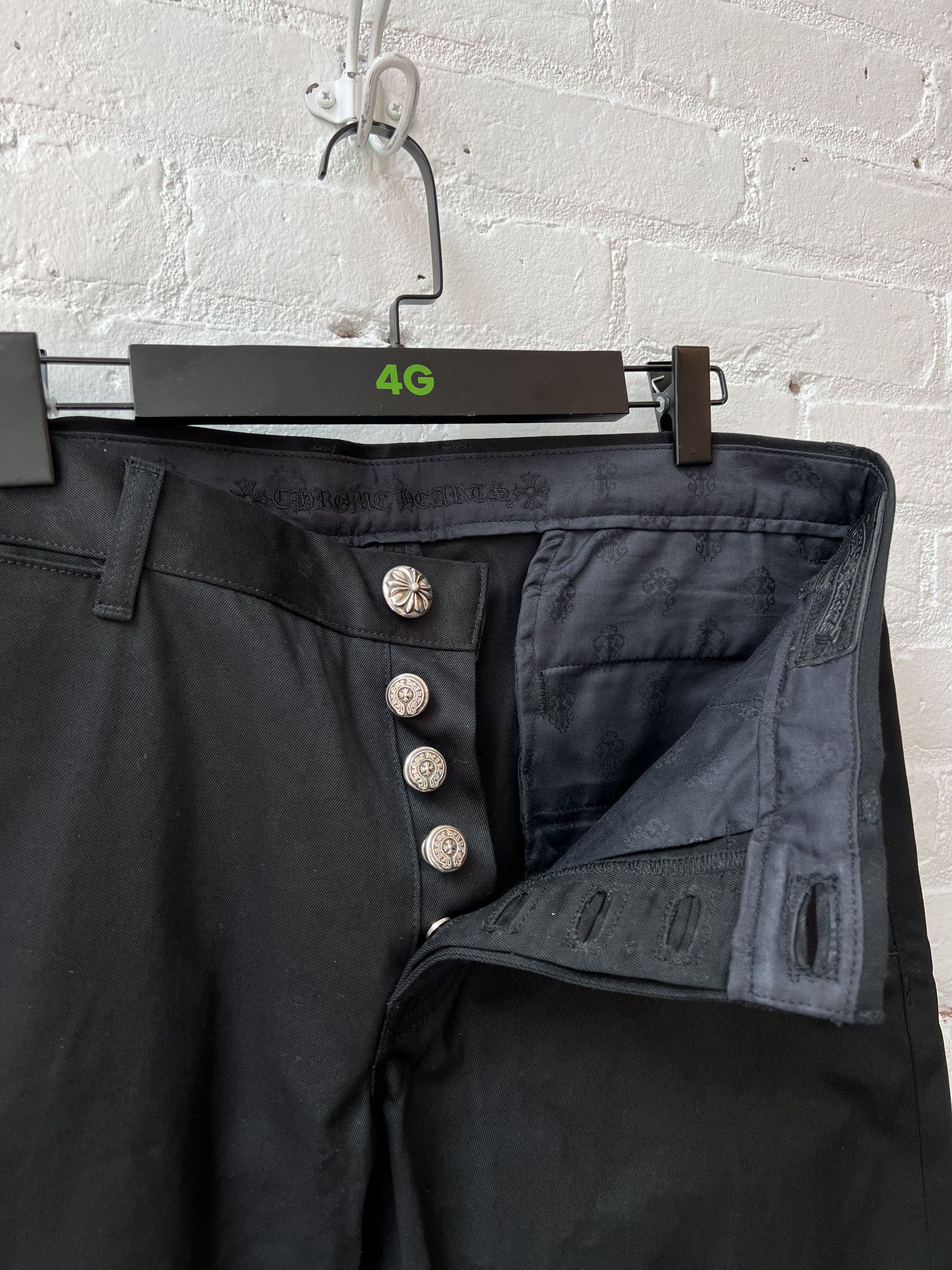 Chrome Hearts Chrome Hearts Black Chino Pants Size US 36 / EU 52 - 4 Thumbnail