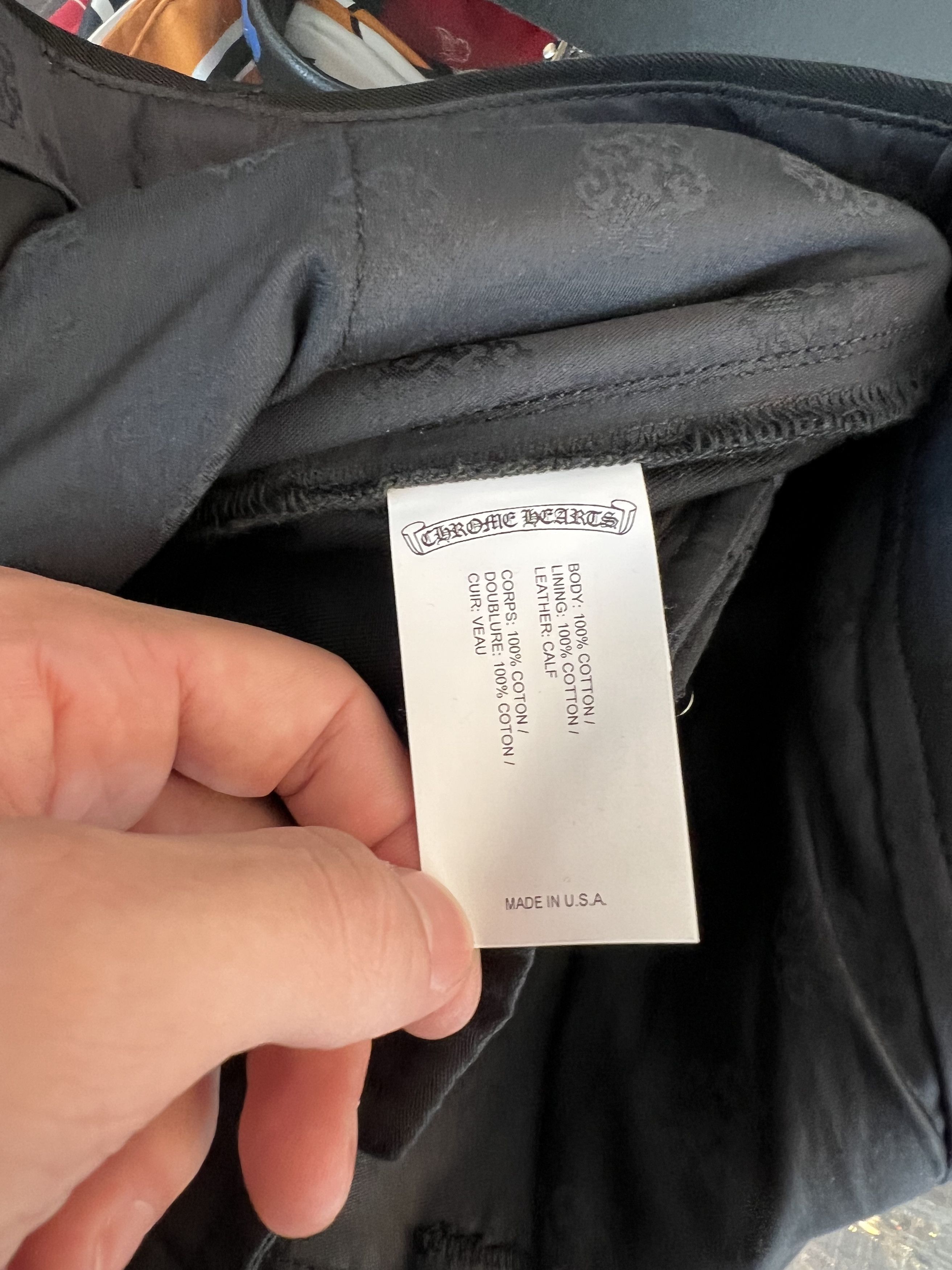 Chrome Hearts Chrome Hearts Black Chino Pants Size US 36 / EU 52 - 13 Thumbnail