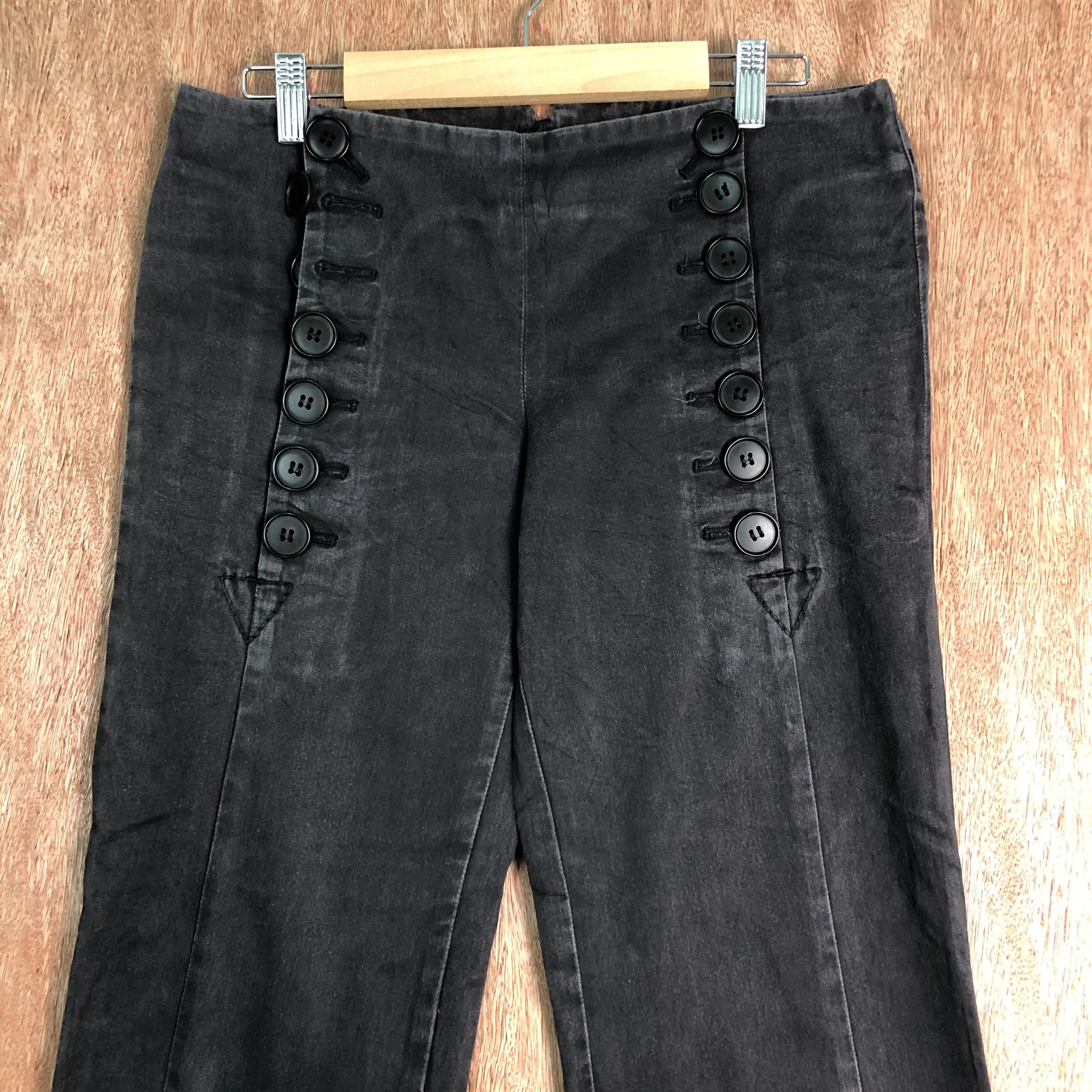 Japanese Brand DLL Homspun Black streetwear cargo Pants #c096 Size 28" / US 6 / IT 42 - 2 Thumbnail