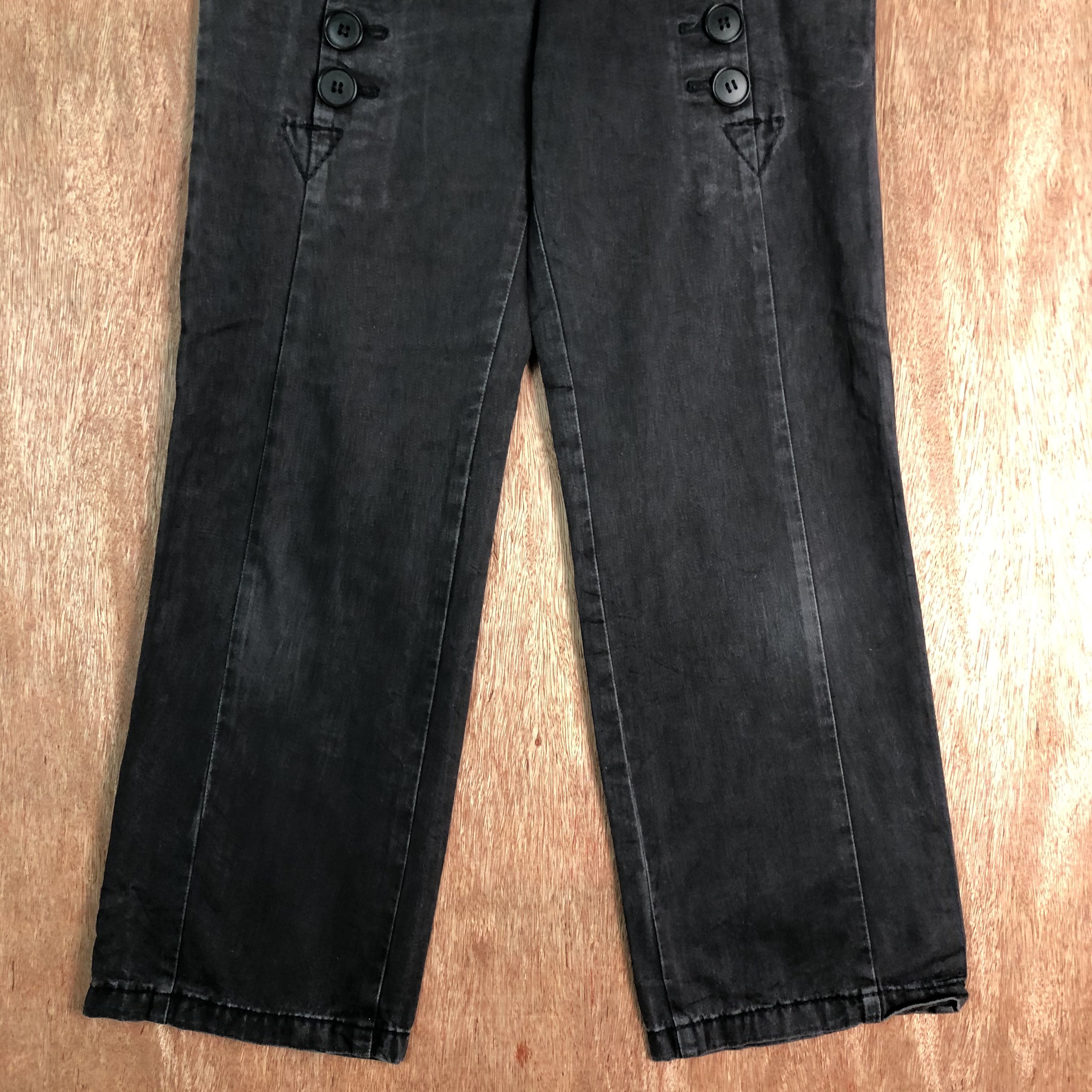 Japanese Brand DLL Homspun Black streetwear cargo Pants #c096 Size 28" / US 6 / IT 42 - 3 Thumbnail