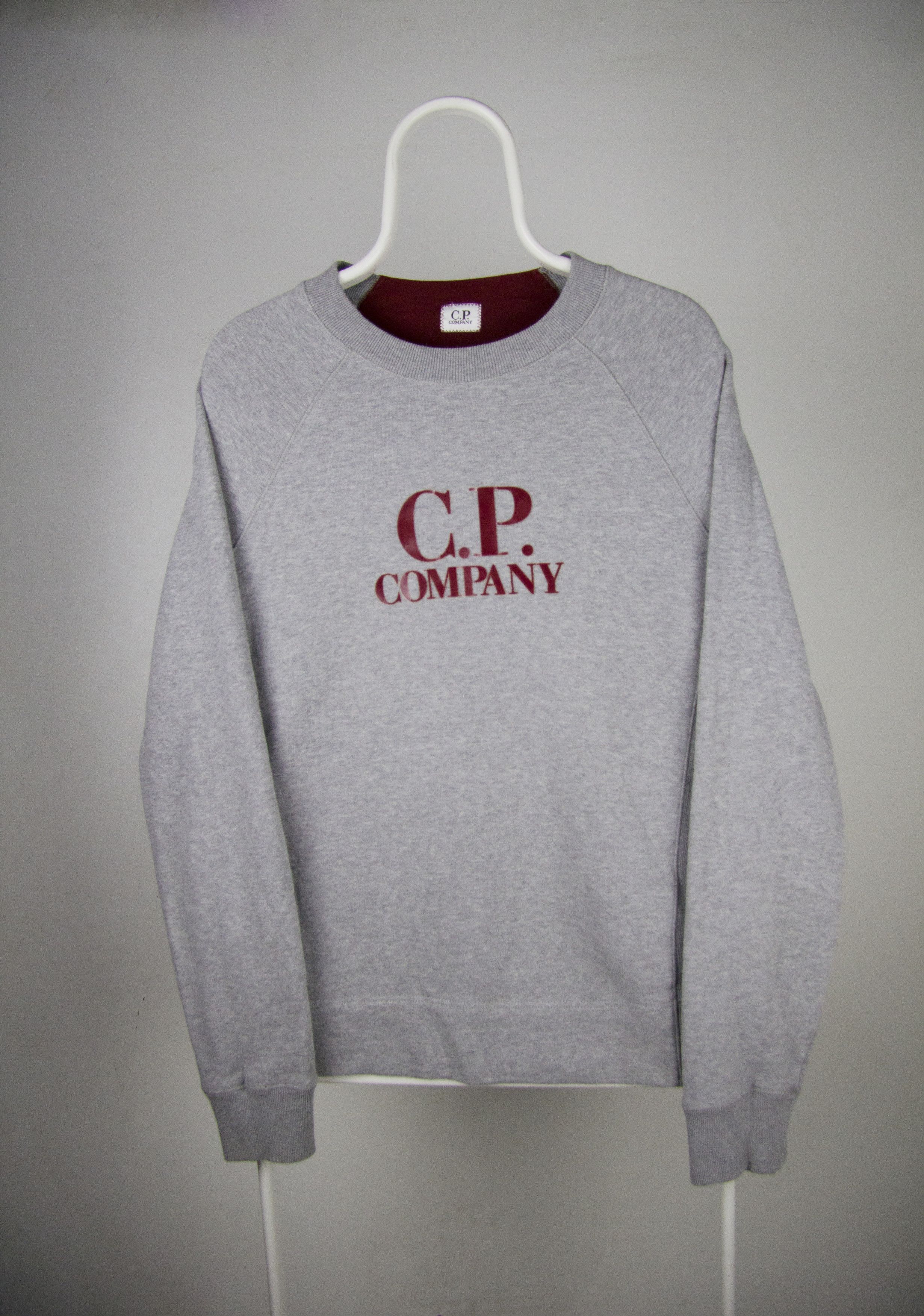 スウェット・トレーナー C.P. Company Crewneck sweatshirt with logo C.P. COMPANY LENS LOGO PATCH SWEATSHIRT MEN PULLOVER