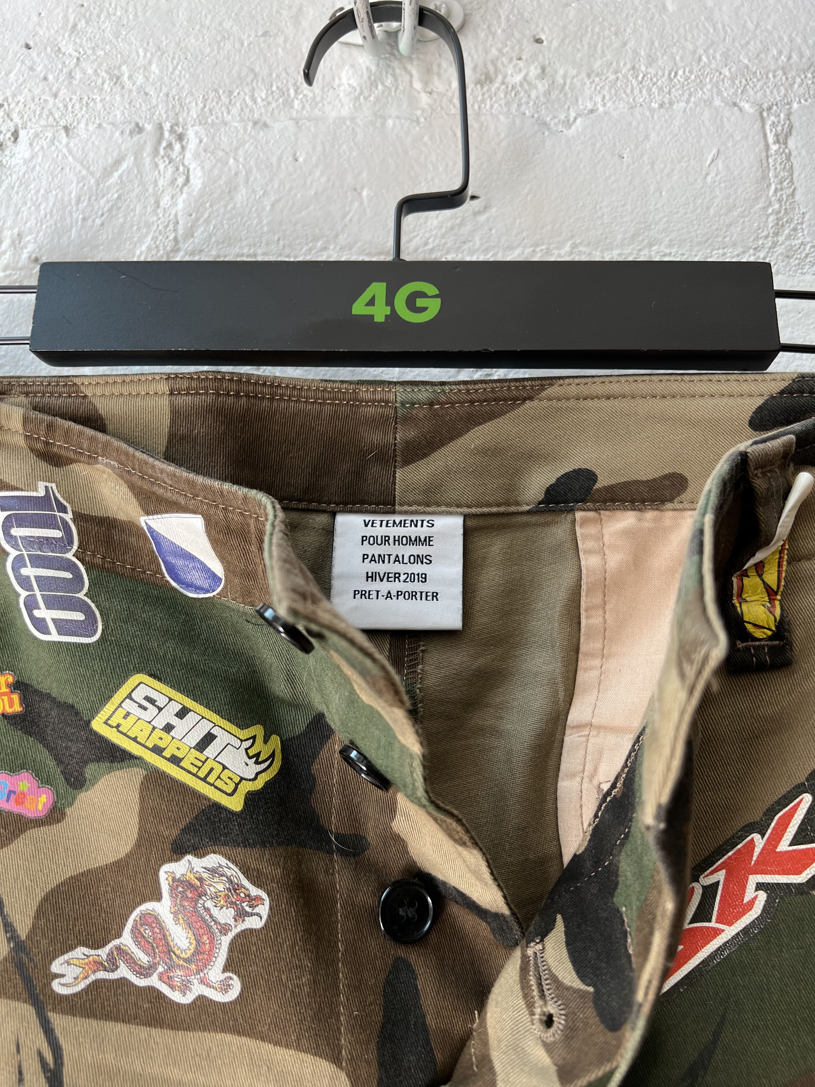 Vetements Vetements 2019 Camo Sticker cargo pants Size US 32 / EU 48 - 3 Thumbnail