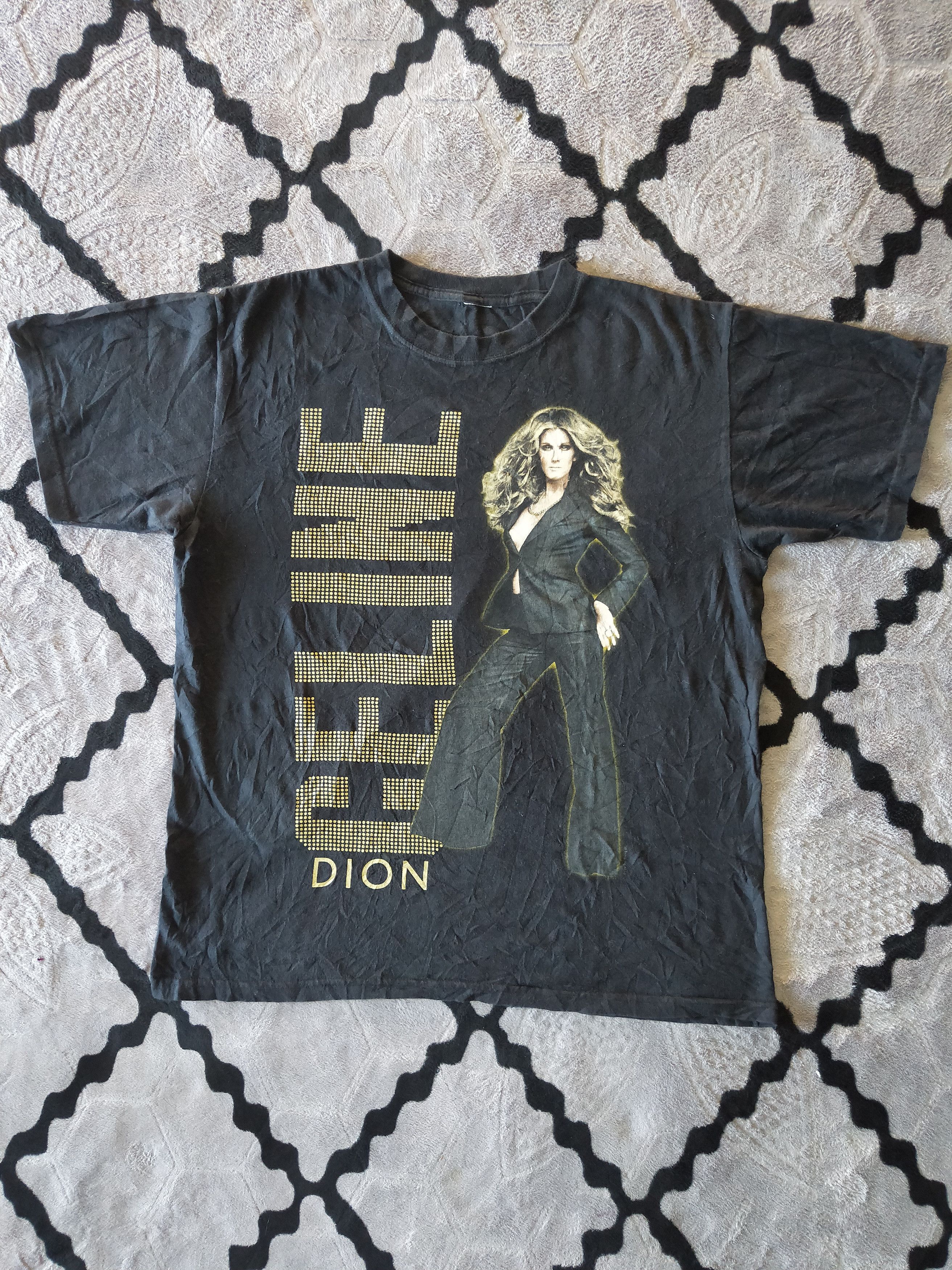 Band Tees × Vintage Vintage American Famous Singer Celine Dion World Tour Tee Size US L / EU 52-54 / 3 - 1 Thumbnail