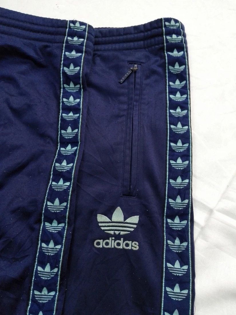 Adidas Vintage Adidas Side Tape Track Pant Sport Pant Size Large Size US 38 / EU 54 - 1 Thumbnail