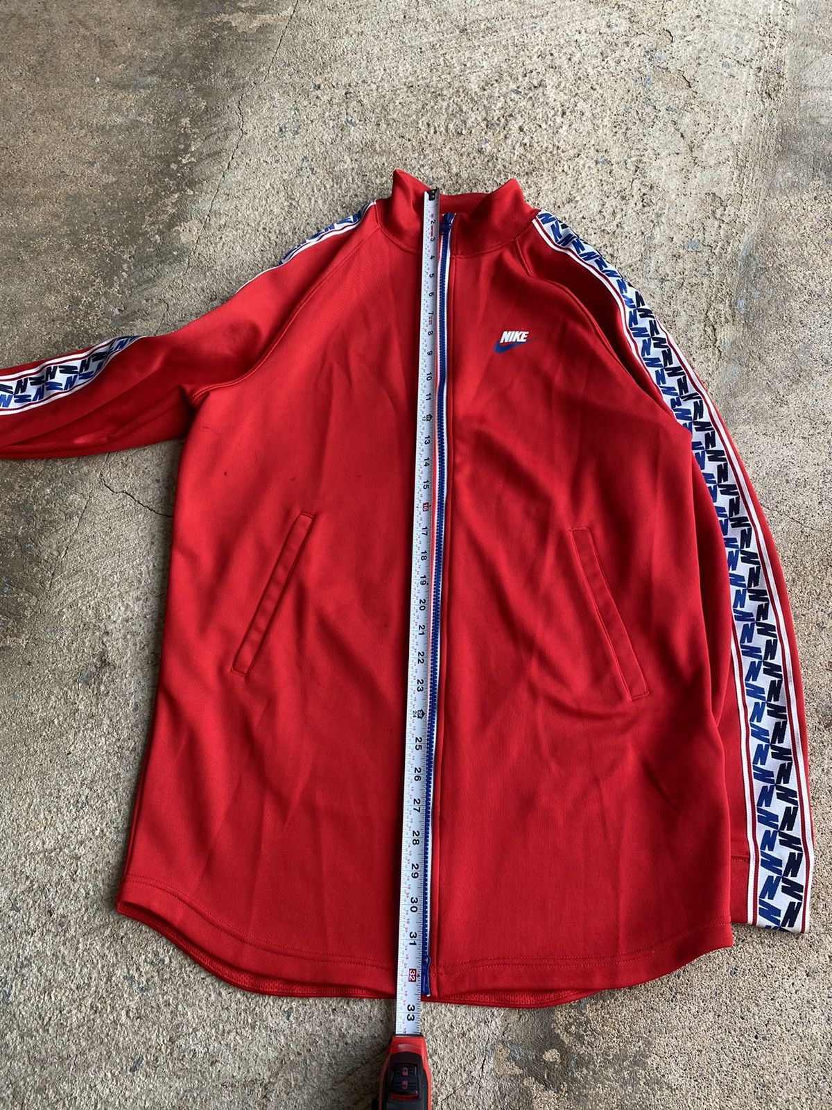 Nike × Vintage Vintage Nike Y2K Full Zip Oversized Stained Track Jacket Size US S / EU 44-46 / 1 - 16 Thumbnail