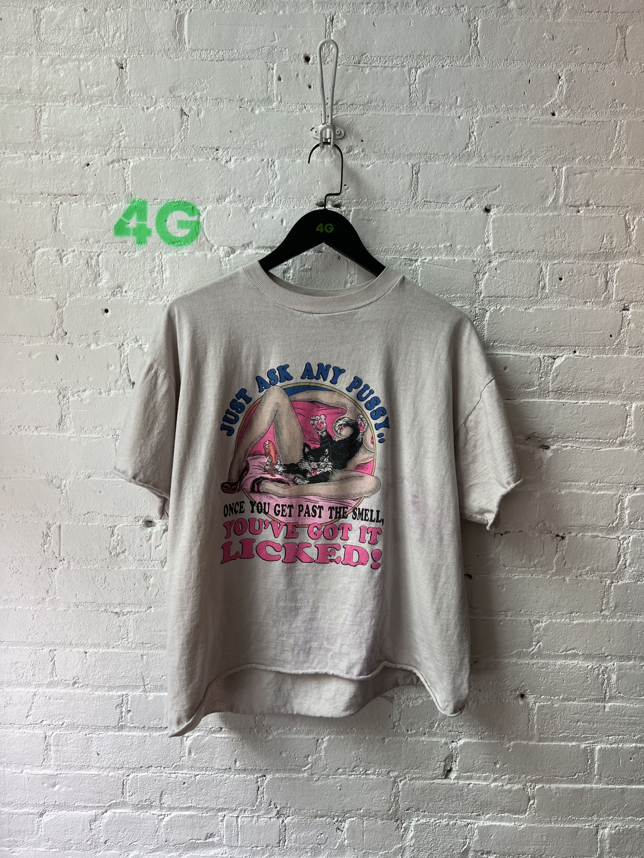 Vintage Vintage “Just Ask Any Pussy..” T-Shirt Size US M / EU 48-50 / 2 - 1 Thumbnail