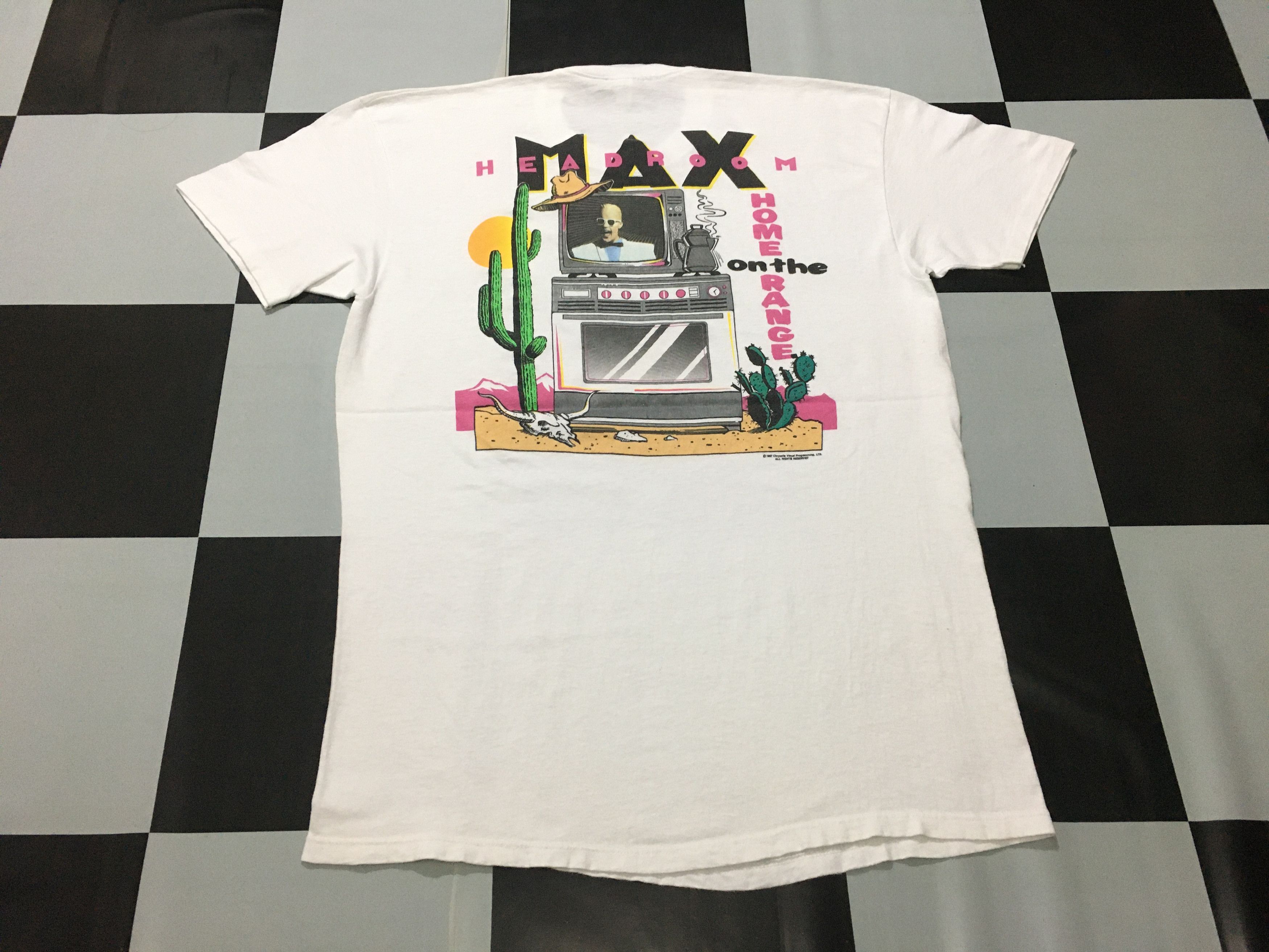 Vintage Vintage Max Headroom shirt 1987 Home on the range Size US XL / EU 56 / 4 - 2 Thumbnail