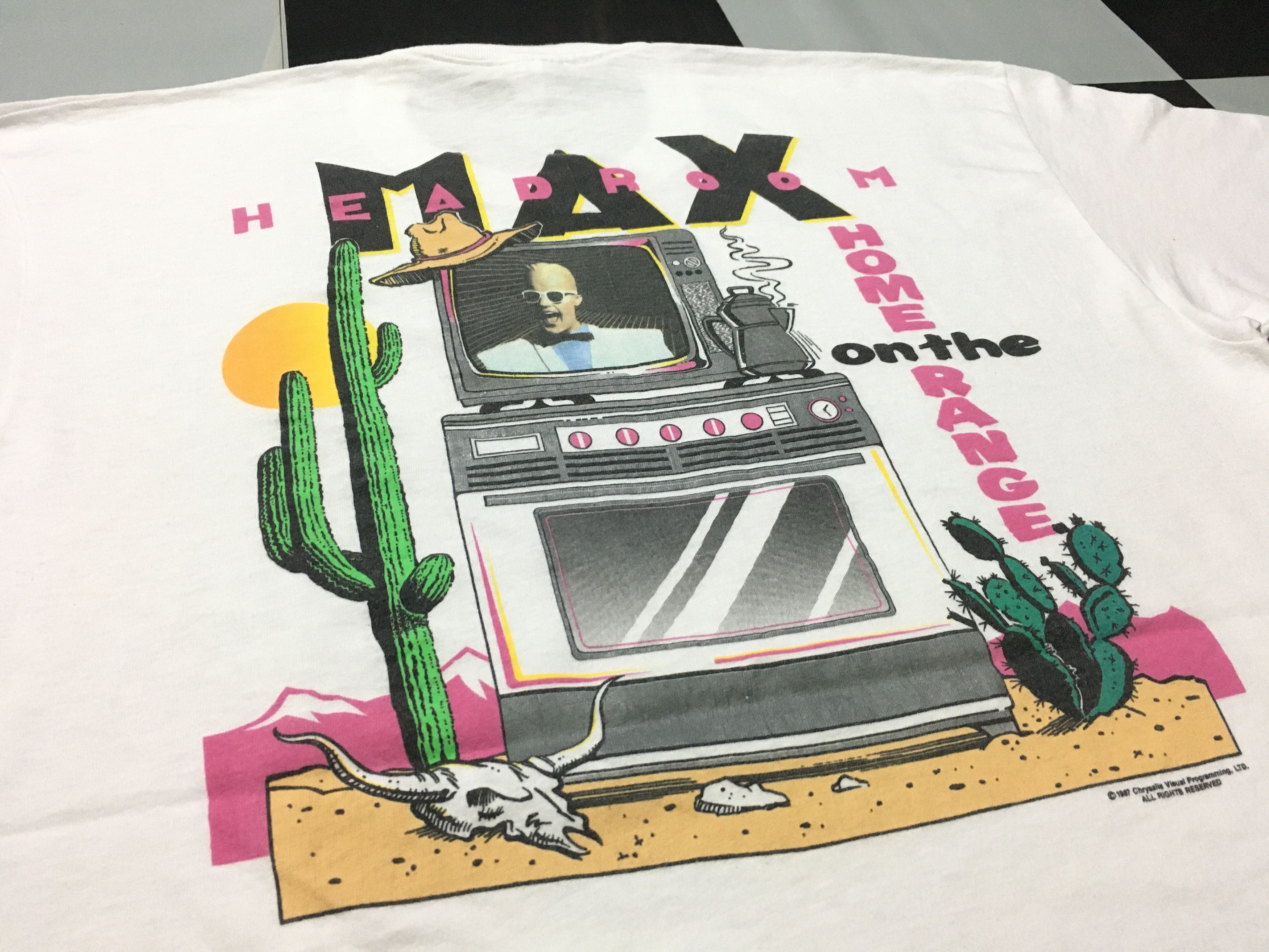 Vintage Vintage Max Headroom shirt 1987 Home on the range Size US XL / EU 56 / 4 - 1 Thumbnail