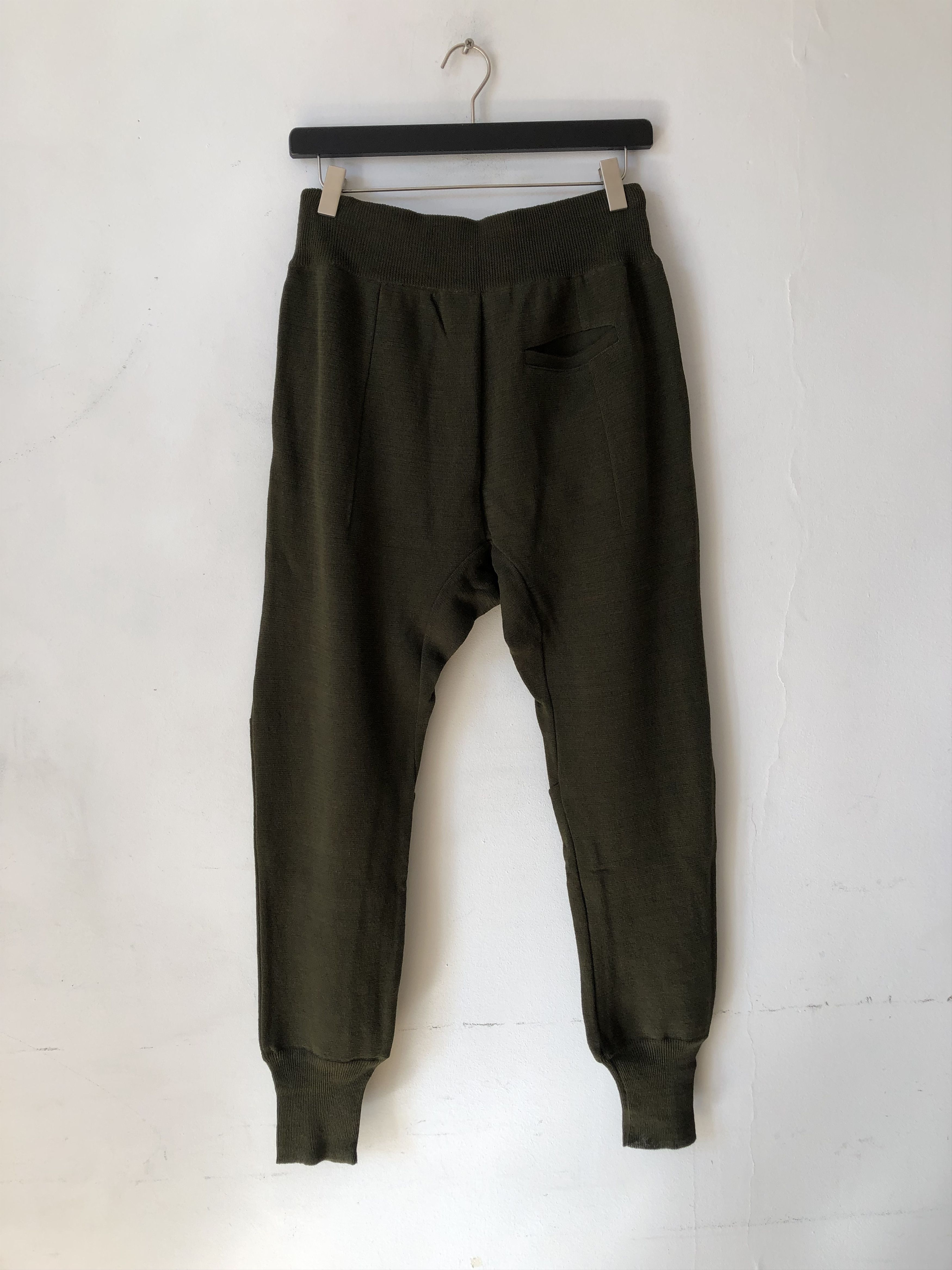 Haider Ackermann New! Knit Jogging Pulau Khaki Size US 36 / EU 52 - 2 Thumbnail