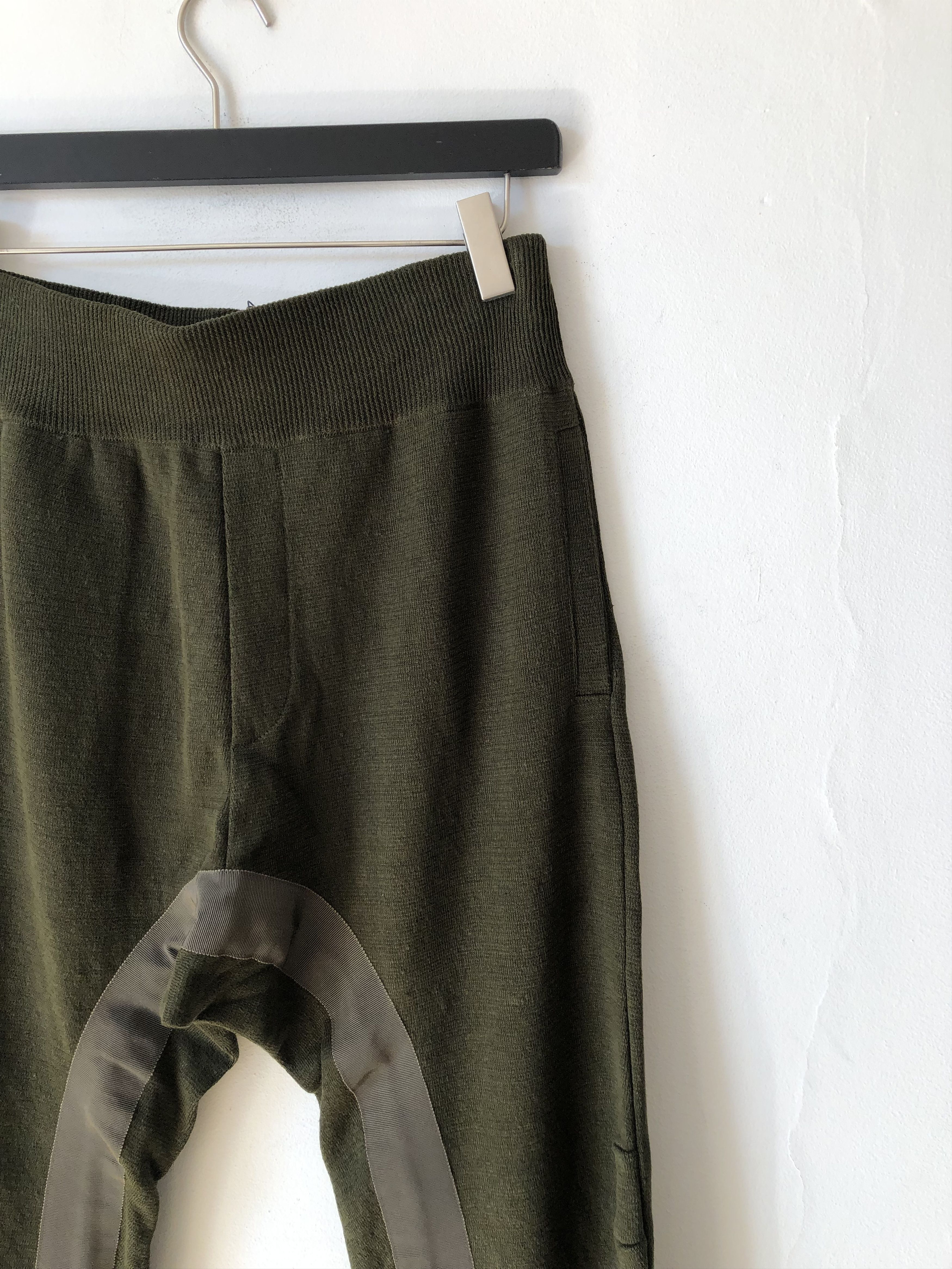 Haider Ackermann New! Knit Jogging Pulau Khaki Size US 36 / EU 52 - 6 Thumbnail