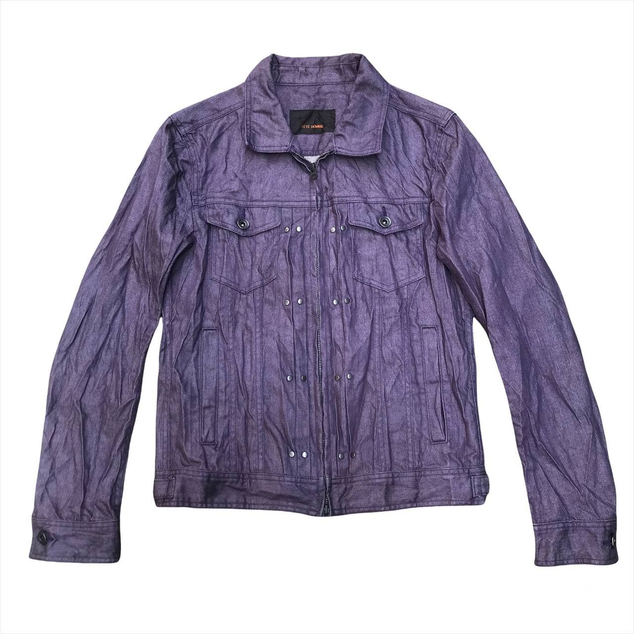 Issey Miyake Tete Homme By Issey miyake Purple Denim Jacket | Grailed