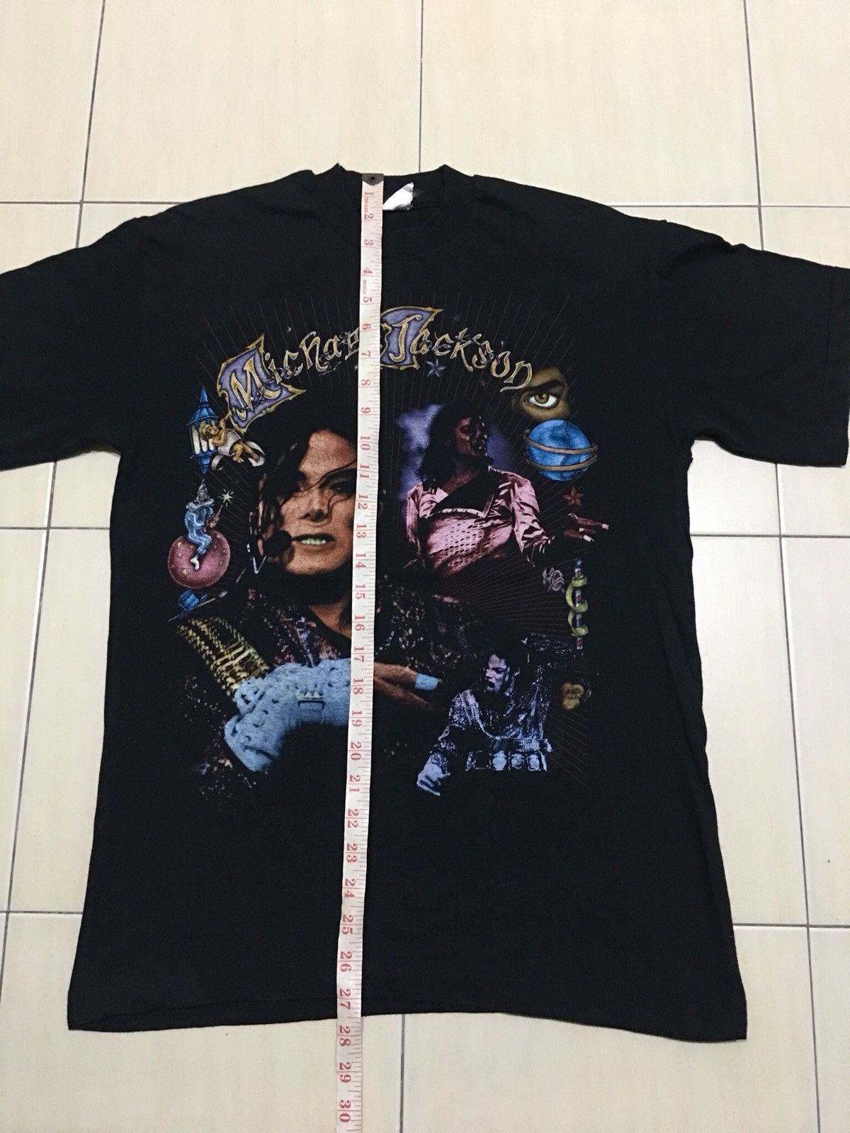 Band Tees × Michael Jackson × Vintage Vintage 90s Michael Jackson king of pop tour shirt Size US M / EU 48-50 / 2 - 7 Thumbnail