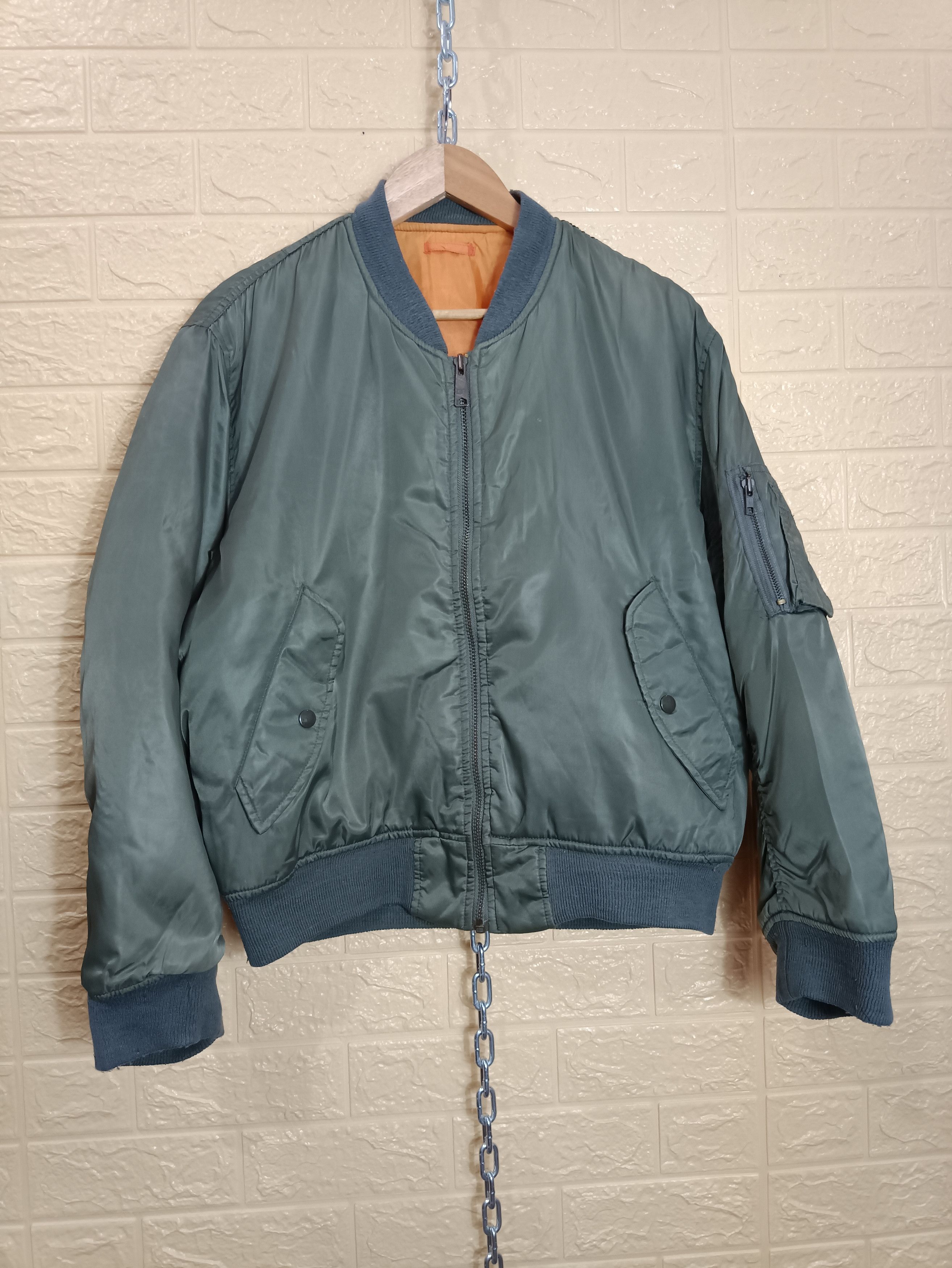 image of Archival Clothing x Uniqlo Vintage Uniqlo Bomber Jacket in Army Green, Men's (Size Small)