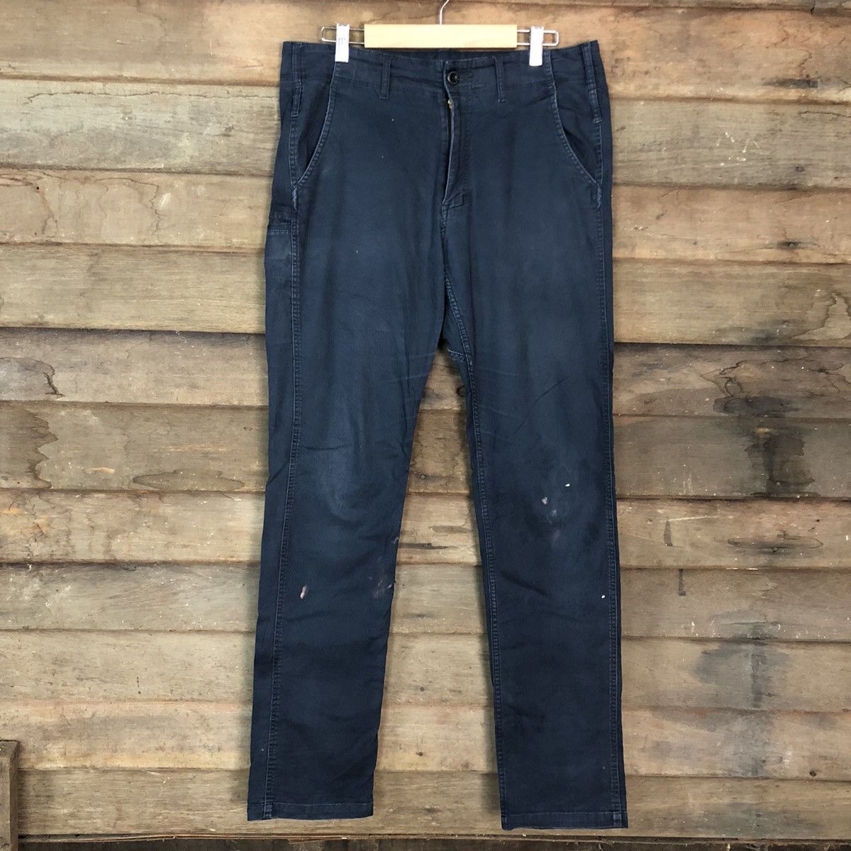 image of Faded Glory Gladiator Dark Blue Multipocket Cargo Pants C985, Men's (Size 32)