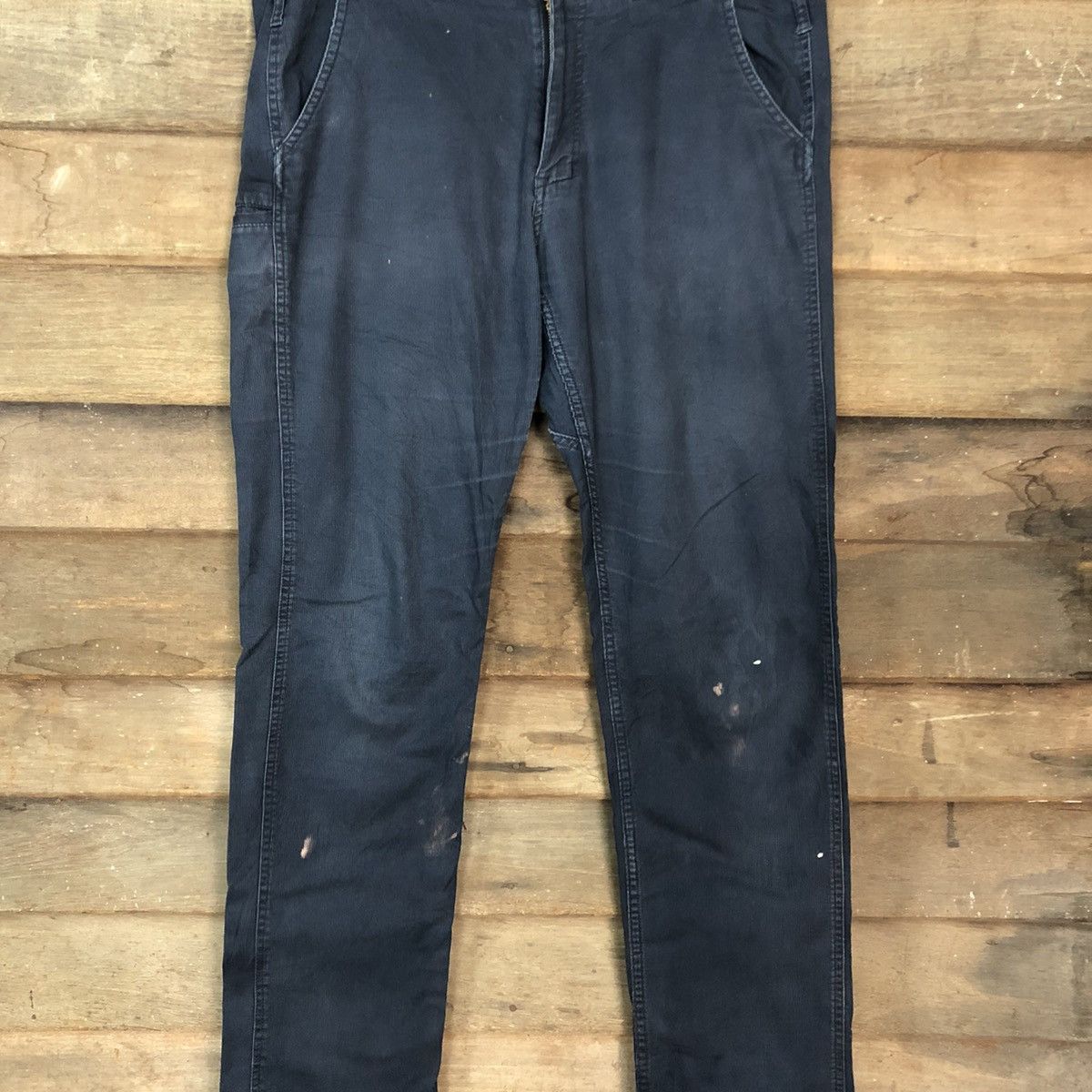Japanese Brand DLL Gladiator Dark Blue Multipocket Cargo Pants #c985 Size US 32 / EU 48 - 4 Thumbnail