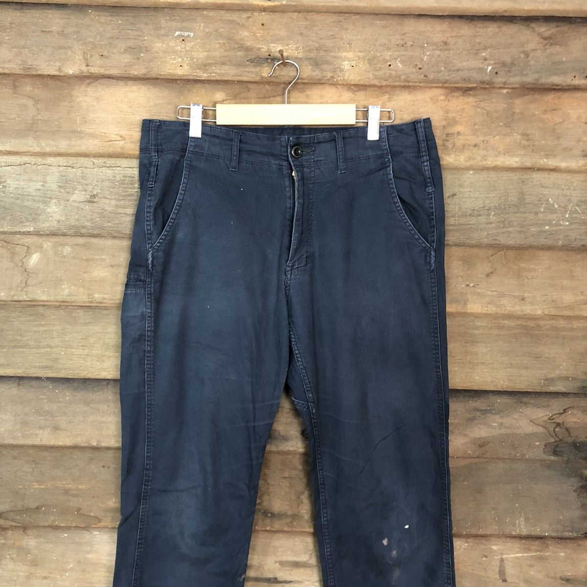 Japanese Brand DLL Gladiator Dark Blue Multipocket Cargo Pants #c985 Size US 32 / EU 48 - 2 Thumbnail