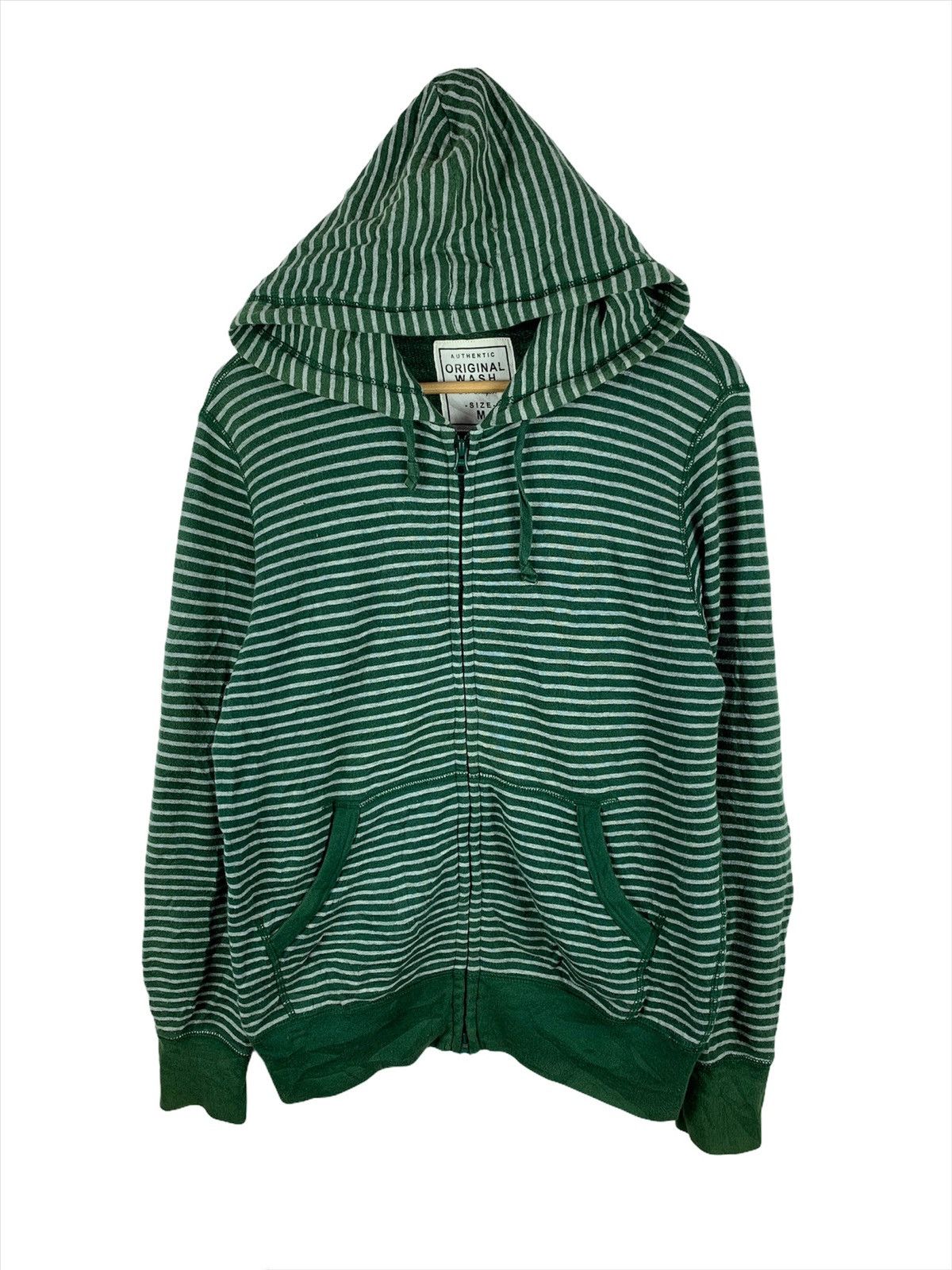 Japanese Brand Rare!!! Uniqlo Stripes Hoodie Sweatshirt Size US M / EU 48-50 / 2 - 1 Thumbnail