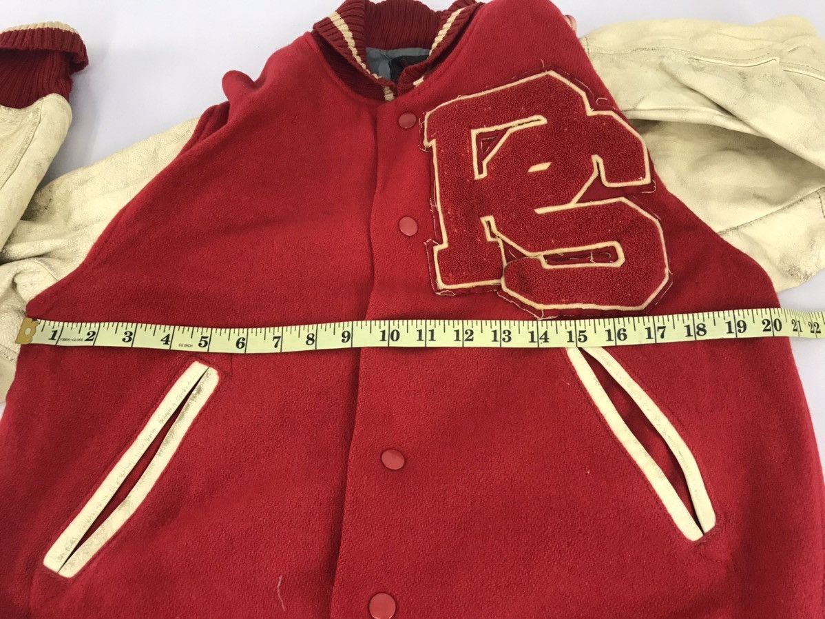 Vintage Vintage Whiting Los Angeles PS Leather Jacket Varsity Wool Size US S / EU 44-46 / 1 - 7 Thumbnail
